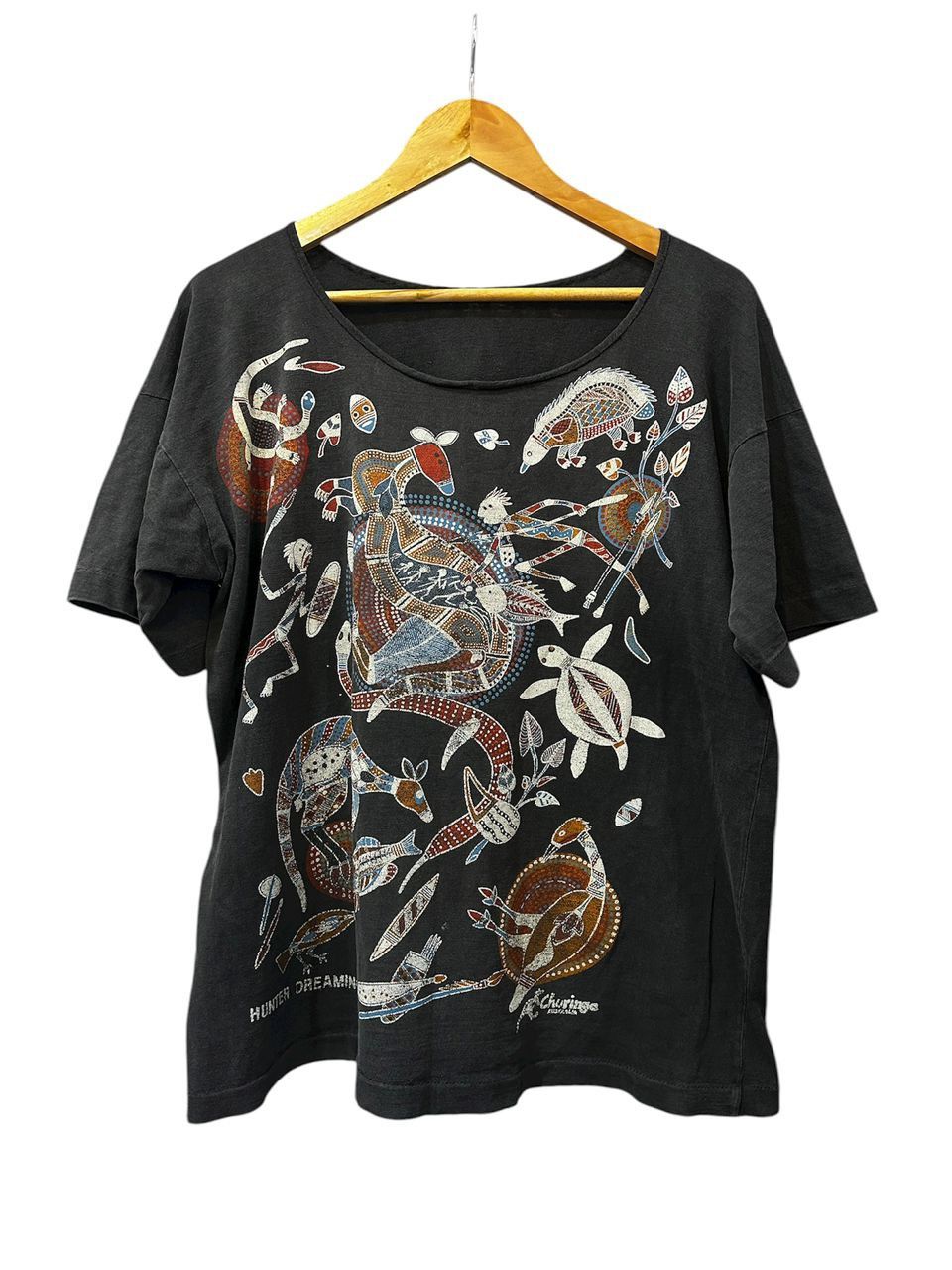 Art Comes First Vintage Churinga Australia Hunter Dreaming distress Size US XL / EU 56 / 4 - 1 Thumbnail