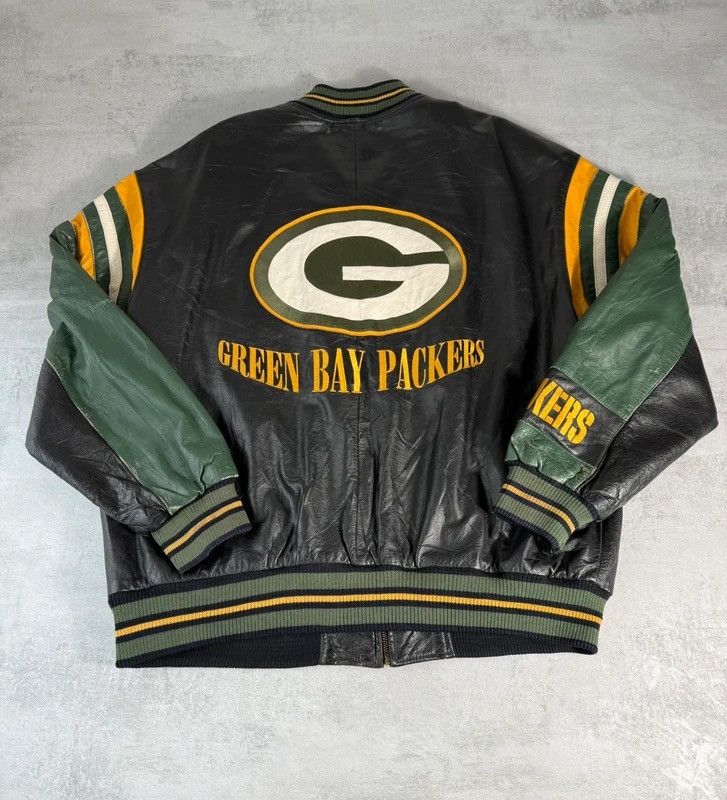 NFL Green Bay Packers NFL Leather Jacket Size US XL / EU 56 / 4 - 12 Thumbnail
