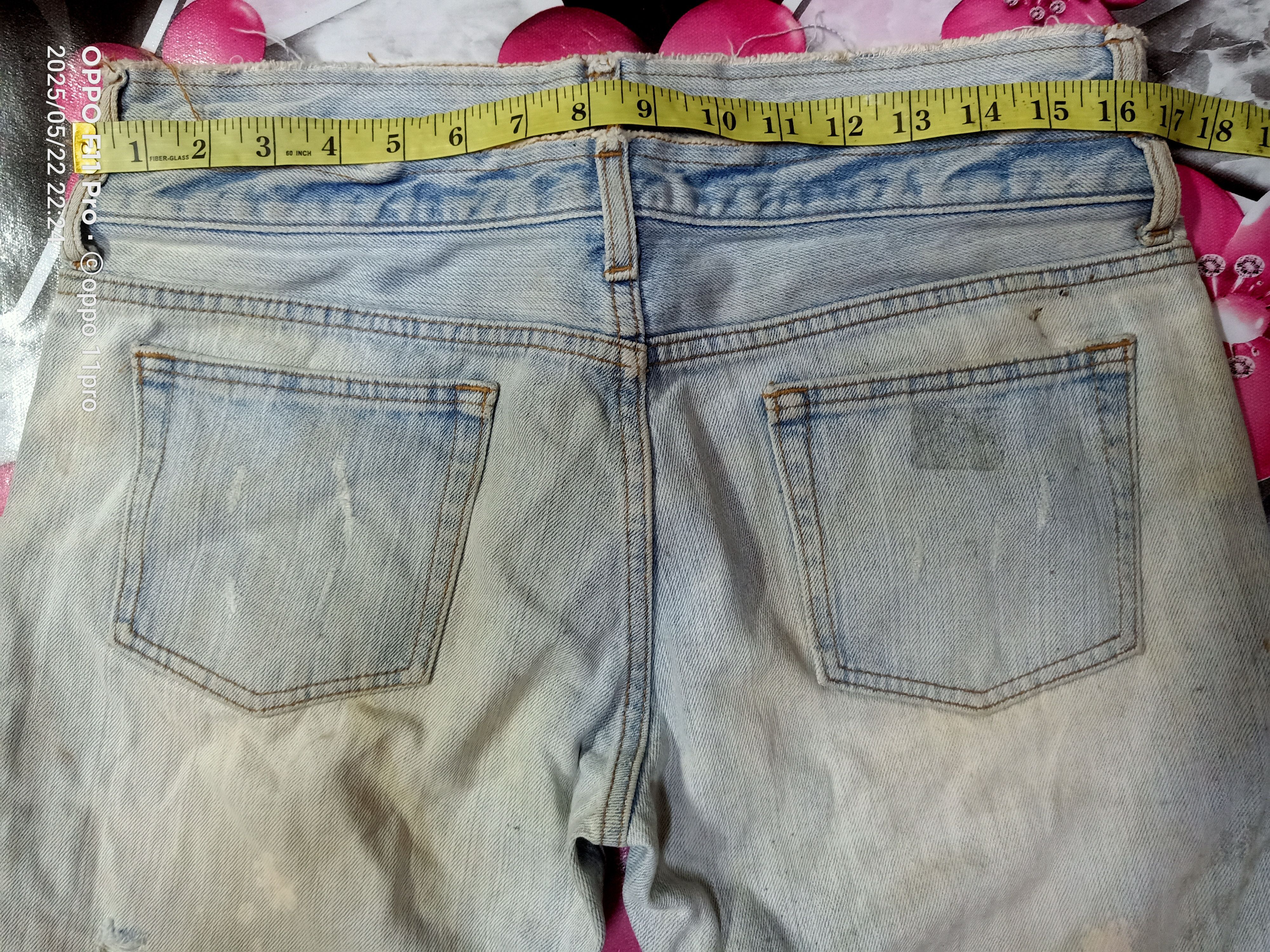 If Six Was Nine × Le Grande Bleu (L.G.B.) Unbrand Double Waist Denim Distressdenim Size US 32 / EU 48 - 7 Thumbnail