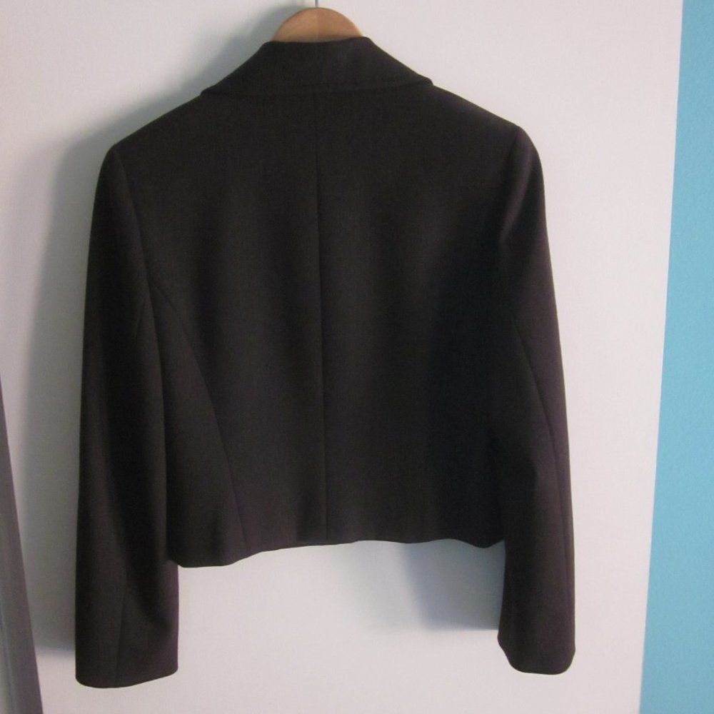 Charles Tyrwhitt Judith & Charles Teenflo Zip Up Gray Wool Blazer Size 8 Size M / US 6-8 / IT 42-44 - 8 Thumbnail