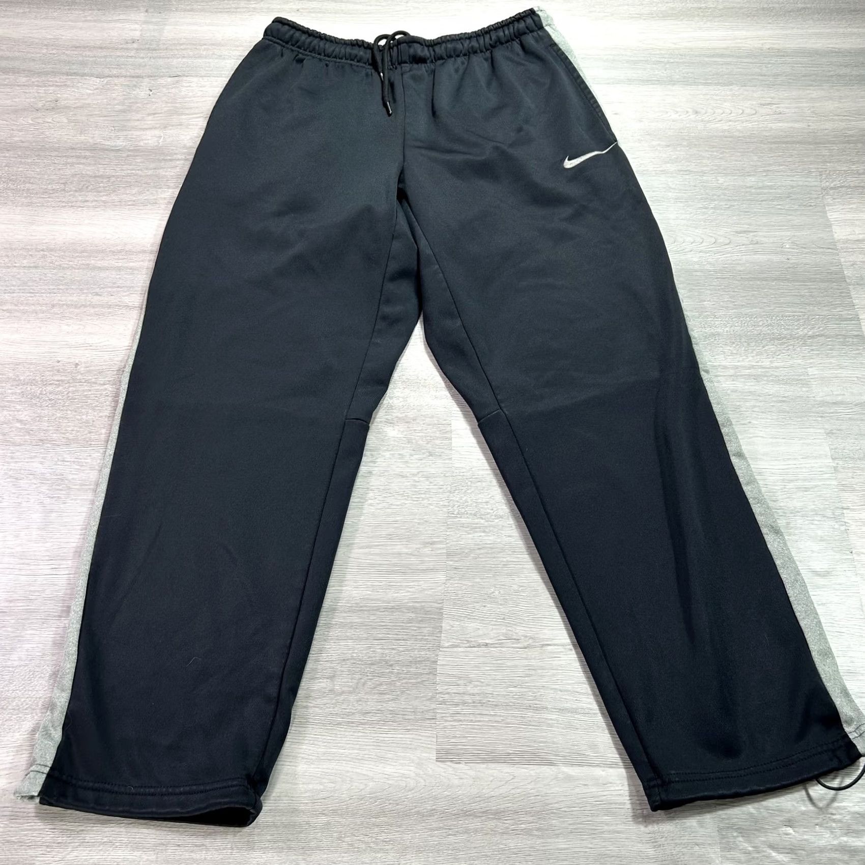 Nike Nike Therma-FIT Track Pants Mens Large Black Colorblock Fleece Athletic Training Pants Size US 33 - 2 Thumbnail