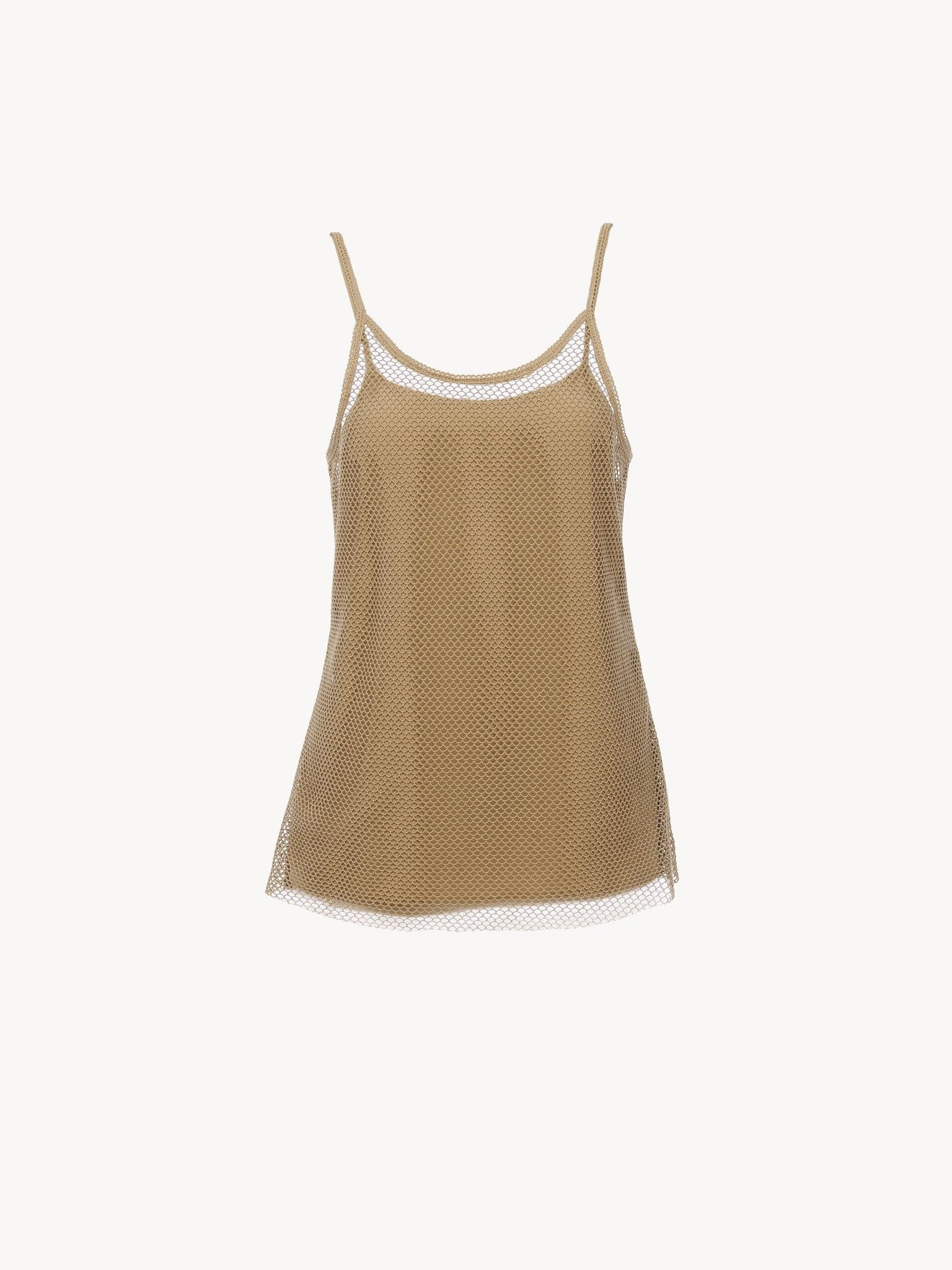 Chloe o1loc1c0325 CHC24 Tank Top in Safari Khaki Size S / US 4 / IT 40 - 1 Thumbnail