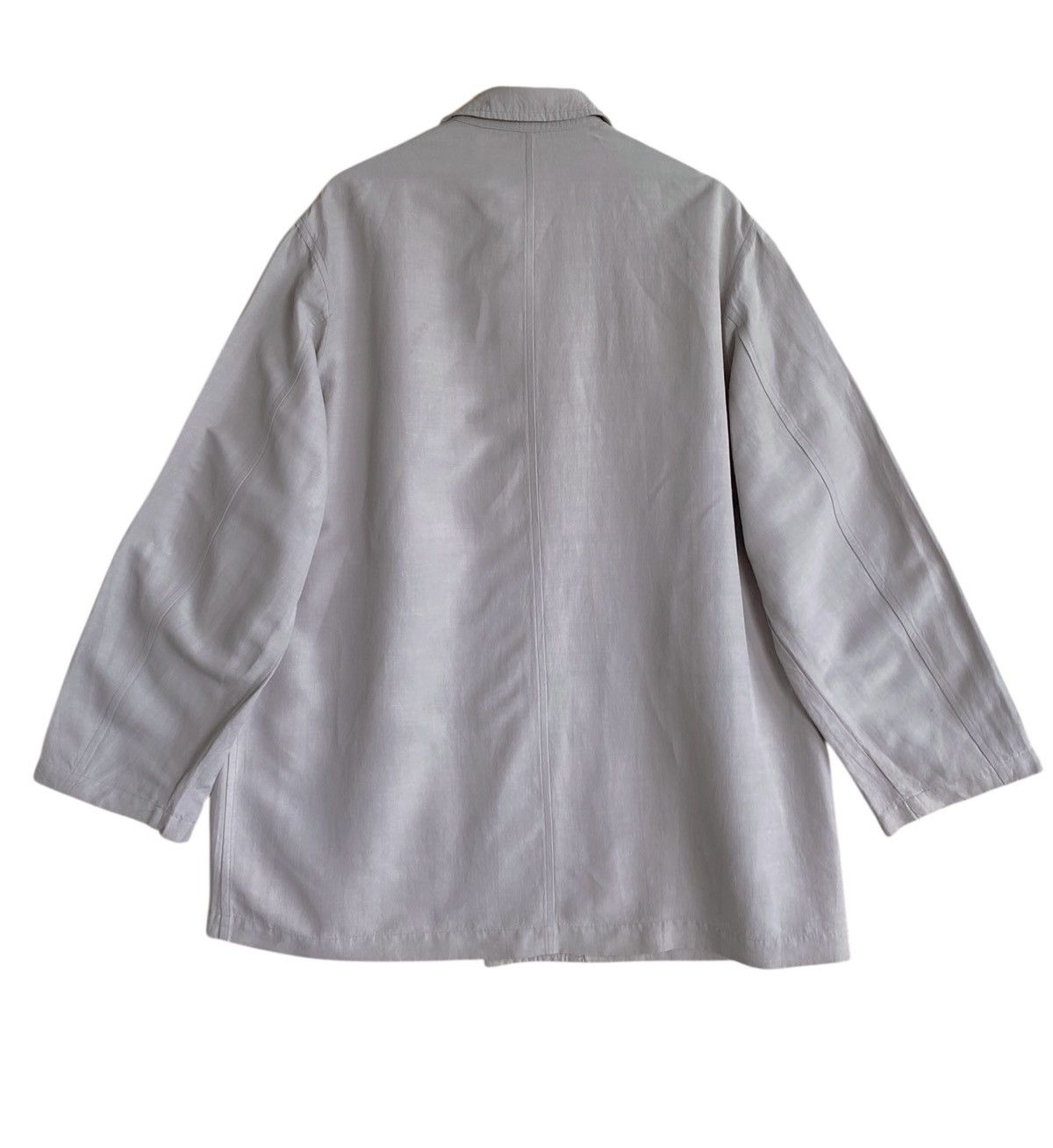 Yohji Yamamoto Rare Design Vintage Yohji Yamamoto Linen Jacket 1990s Size US M / EU 48-50 / 2 - 2 Thumbnail