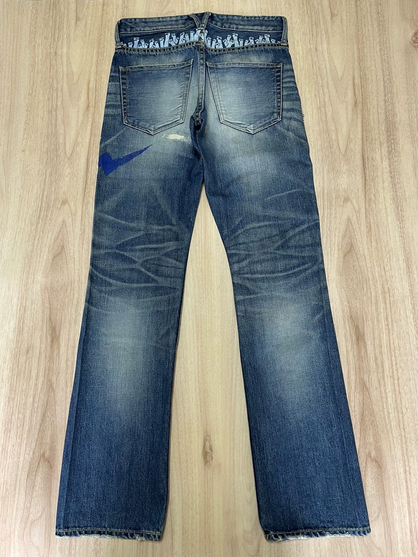 Fragment Design FRAGMENT x VANQUISH Skinny Jeans W28 Large Cut Lightning Size US 28 / EU 44 - 2 Thumbnail