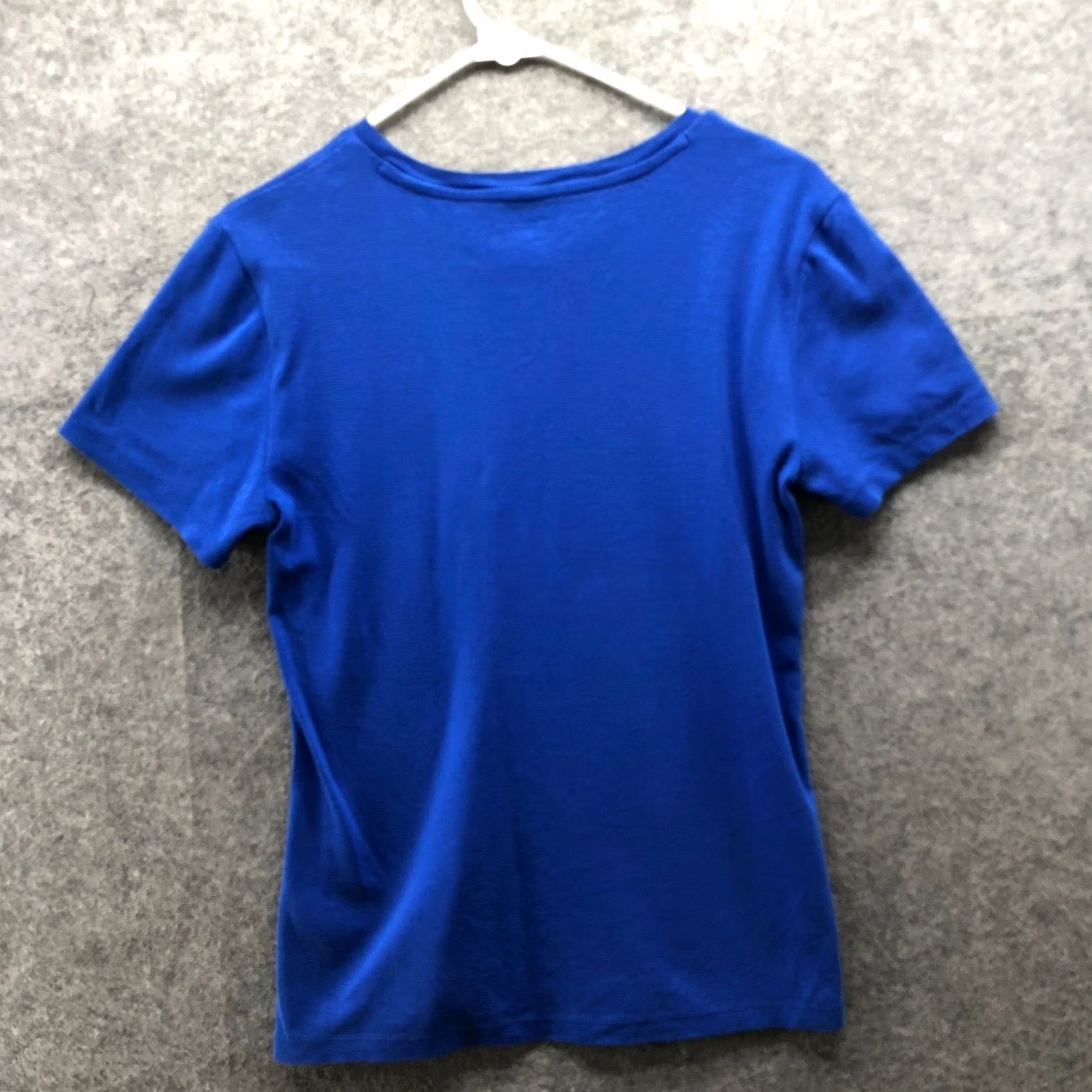 Tommy Hilfiger VINTAGE Tommy Hilfiger Essential T-Shirt Womens L Royal Blue Short Sleeve Crewneck Size L / US 10 / IT 46 - 2 Thumbnail
