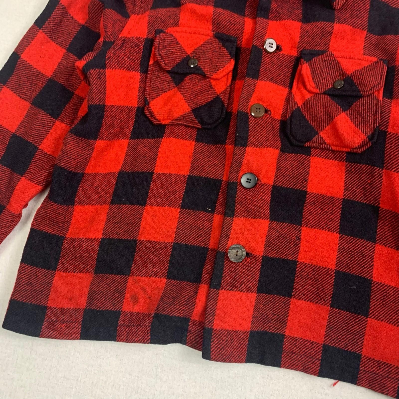 Maison Margiela Buffalo Plaid Button Down Wool Jacket Over Shirt Mars M 70s Size US M / EU 48-50 / 2 - 4 Thumbnail