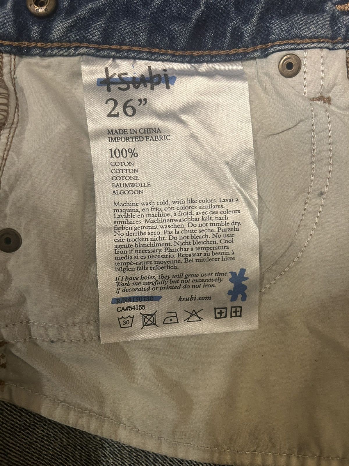 Ksubi Wrap asymmetrical denim skirt Size 26" / US 2 / IT 38 - 3 Thumbnail
