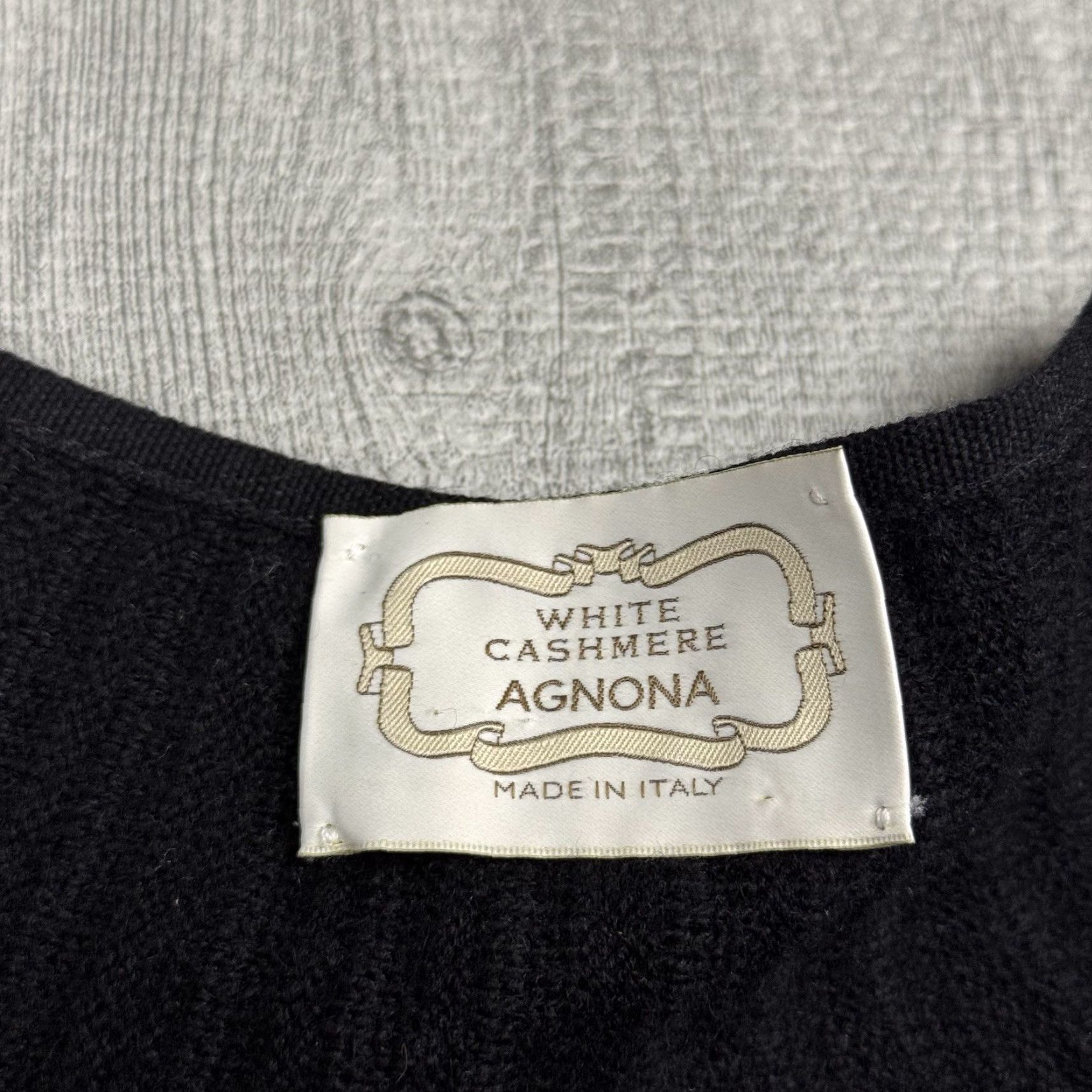 Agnona AGNONA Black Cashmere Cape Cardigan Open Front One Size Luxury Womens Size ONE SIZE - 4 Thumbnail