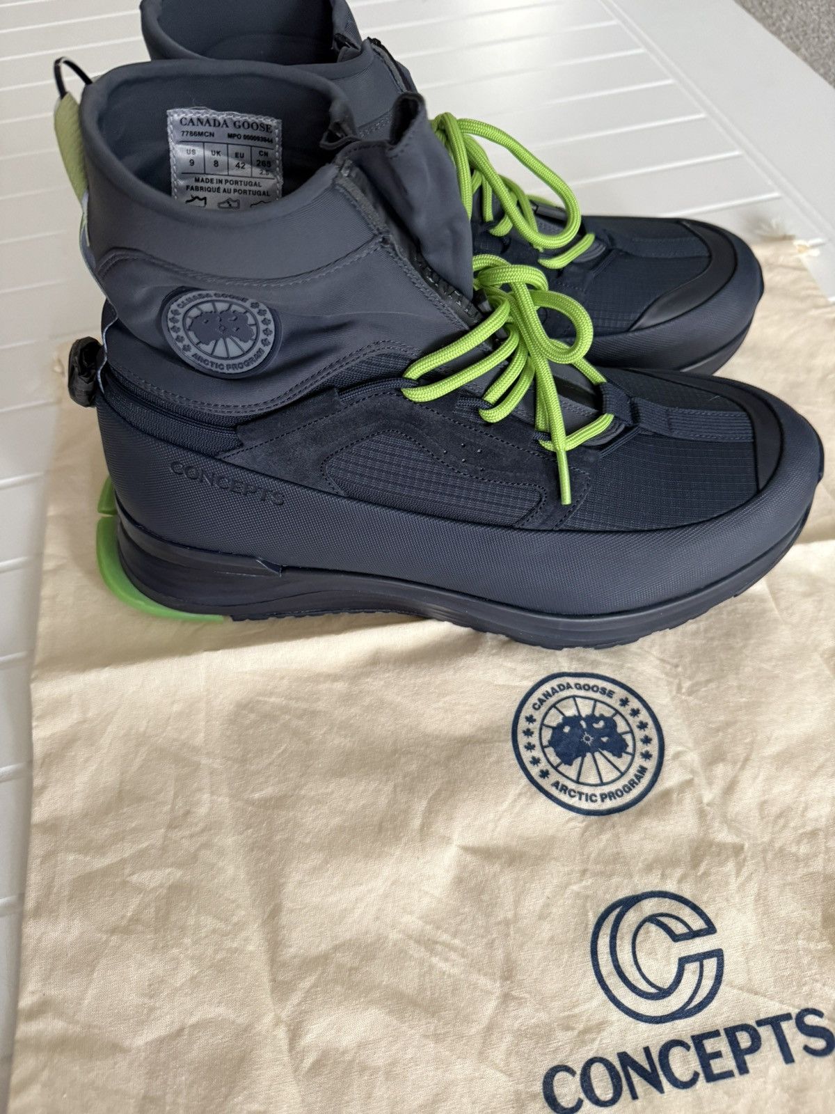 CNCPTS × Canada Goose Canada Goose X Concepts Glacial Trail Hi-Top Sneakers Size US 9 / EU 42 - 1 Thumbnail