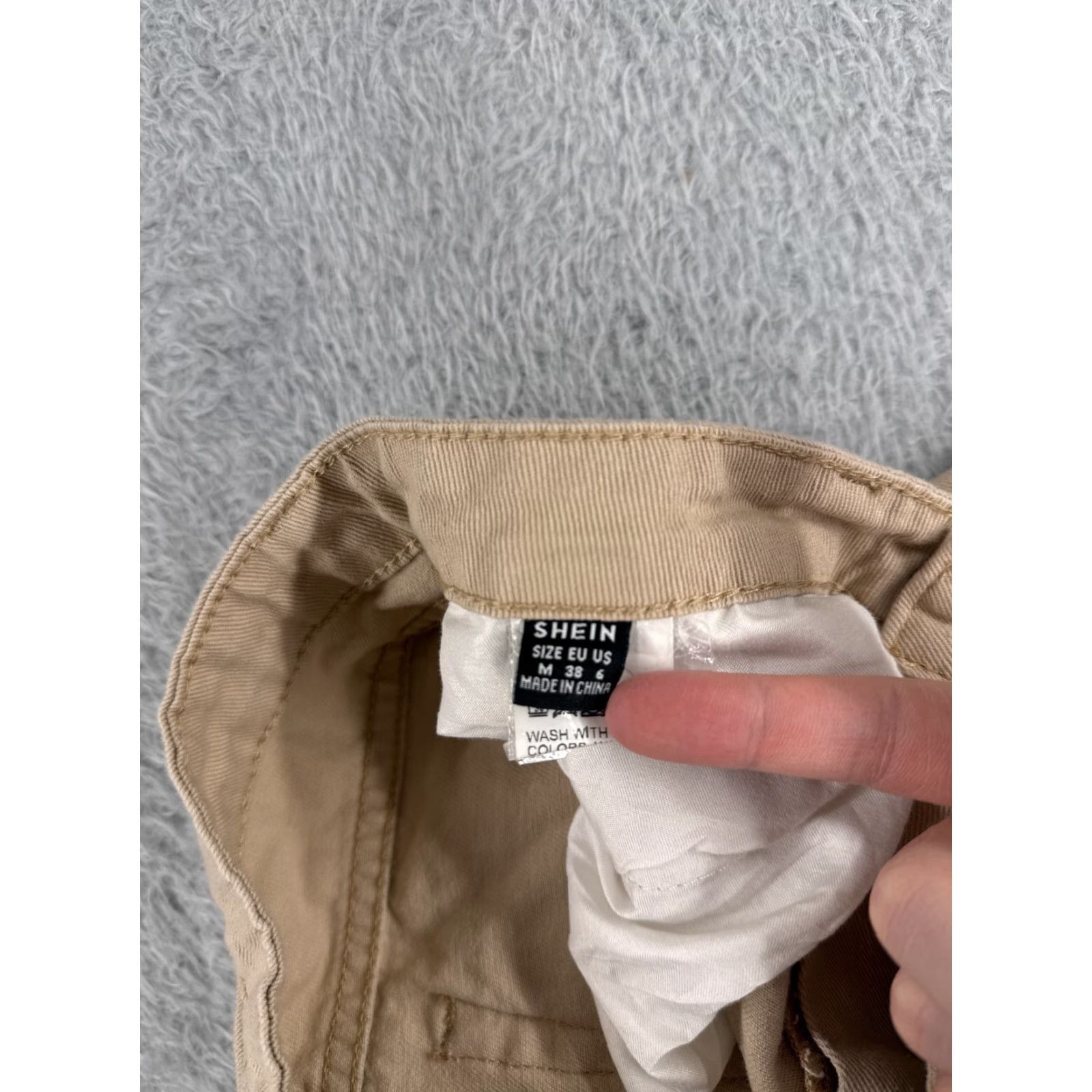 Shein Shein Jeans Womens 6 Beige Denim Wide-Leg Cotton Distressed High Rise 26x29 Regular 5-Pocket Zipper Button USA Style Womens Size 28" / US 6 / IT 42 - 6 Thumbnail