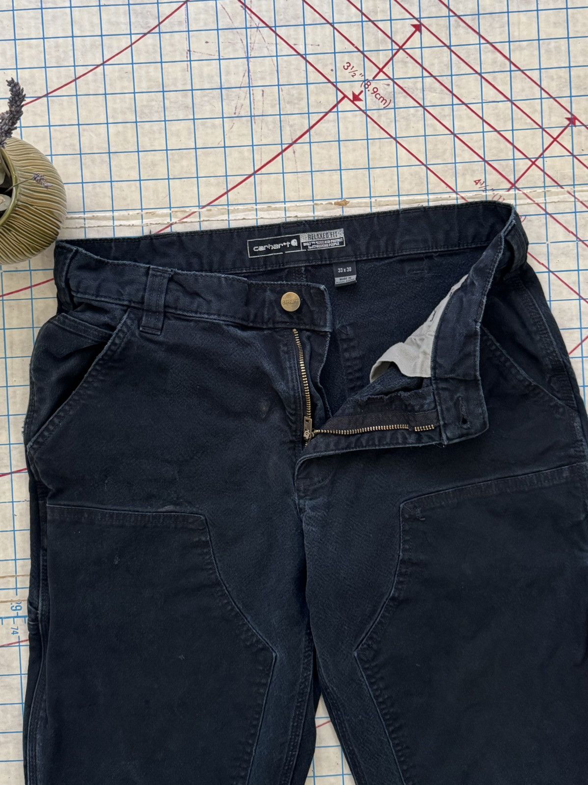 Carhartt Carhartt Double Knee Workwear Pants Size 33 Broken Zipper Size US 33 - 5 Thumbnail