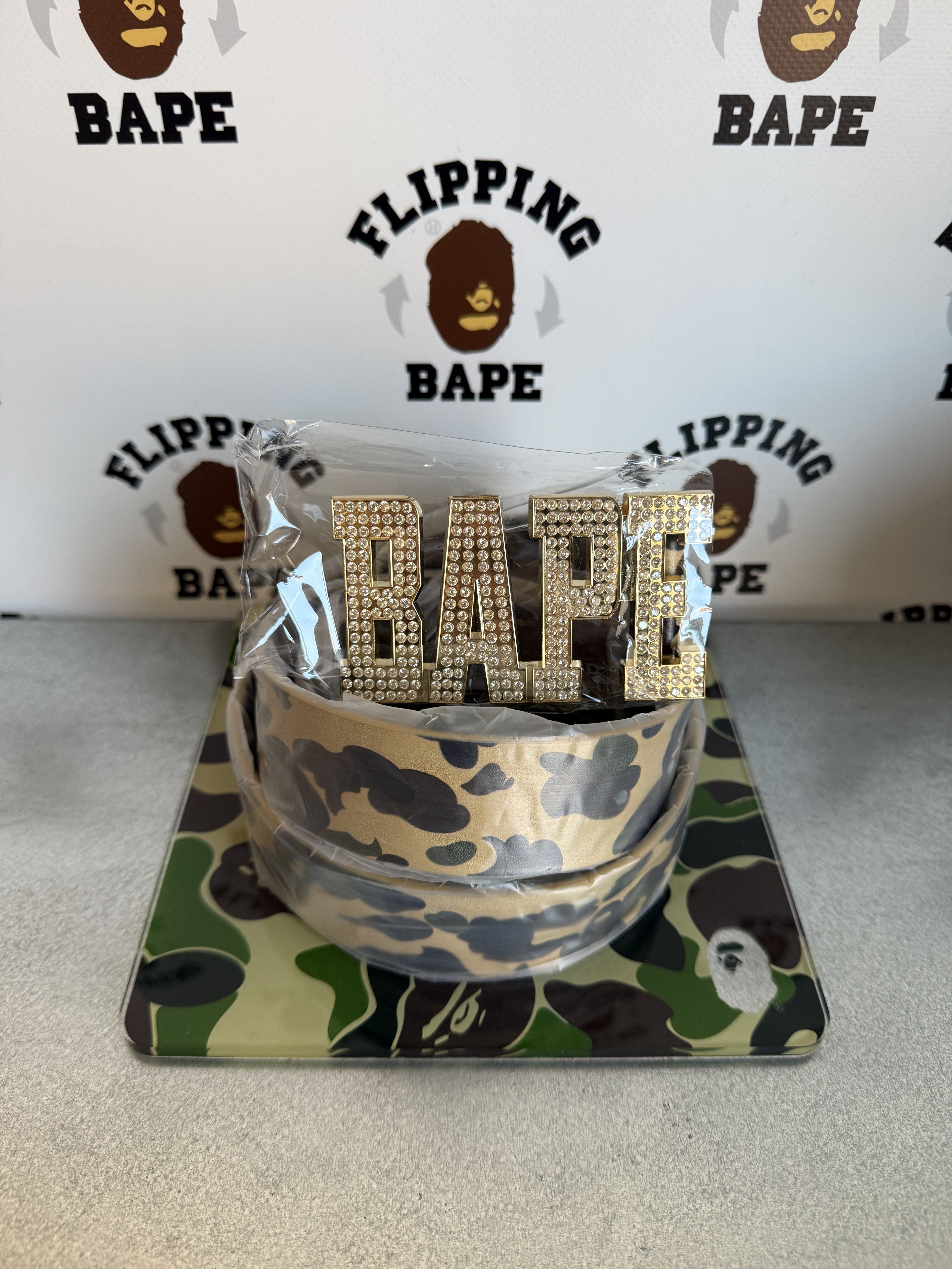 Bape BAPE 1ST CAMO BAPE LEATHER BELT (M/34) Size 34 - 7 Thumbnail