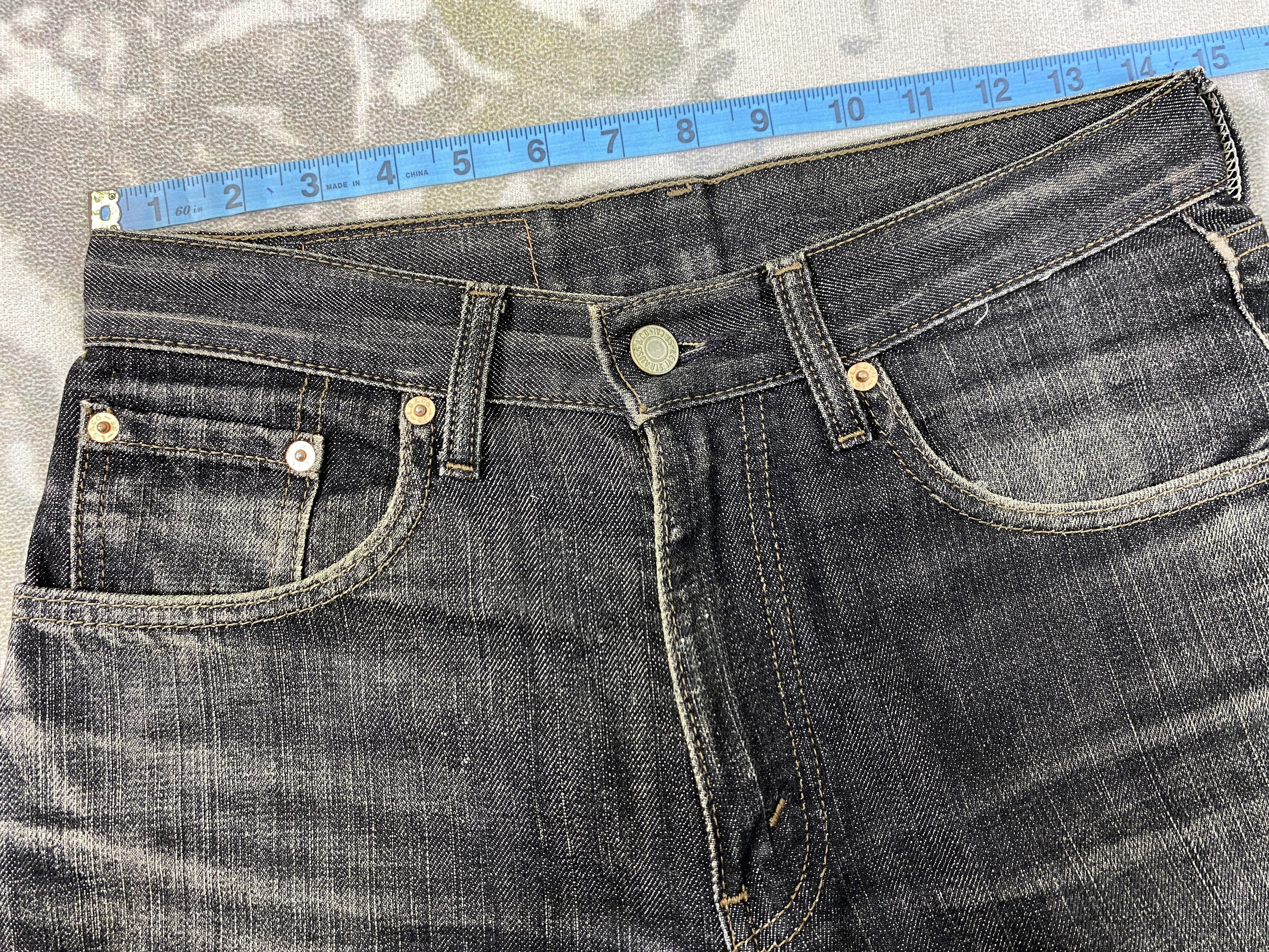 Levi's Black Vintage Levi's 533 Denim 29x29.5 -JN224 Size US 29 - 5 Thumbnail