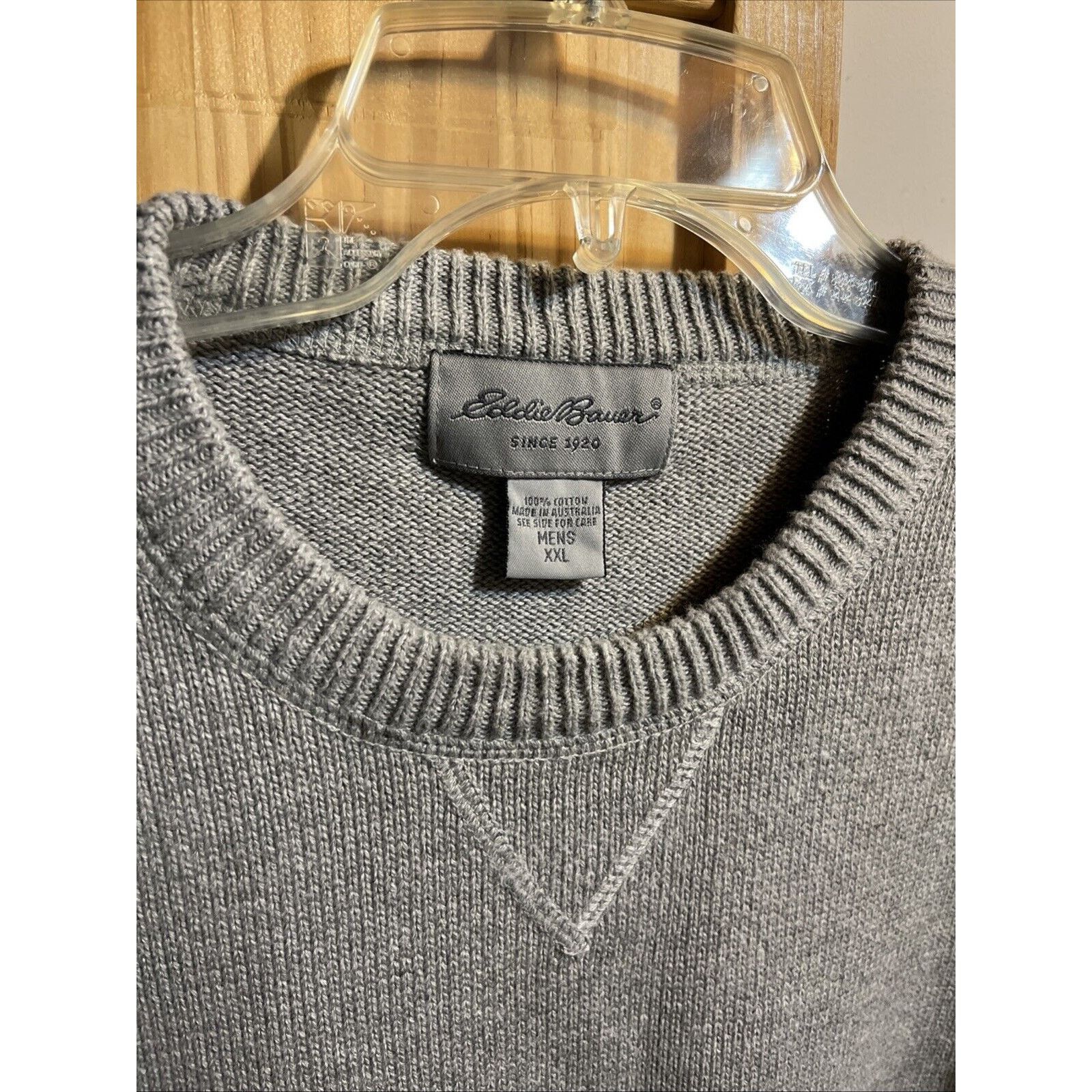 Eddie Bauer Eddie Bauer Sweater Mens XXL Gray Long Sleeve Cotton Sweater Size US XXL / EU 58 / 5 - 3 Thumbnail