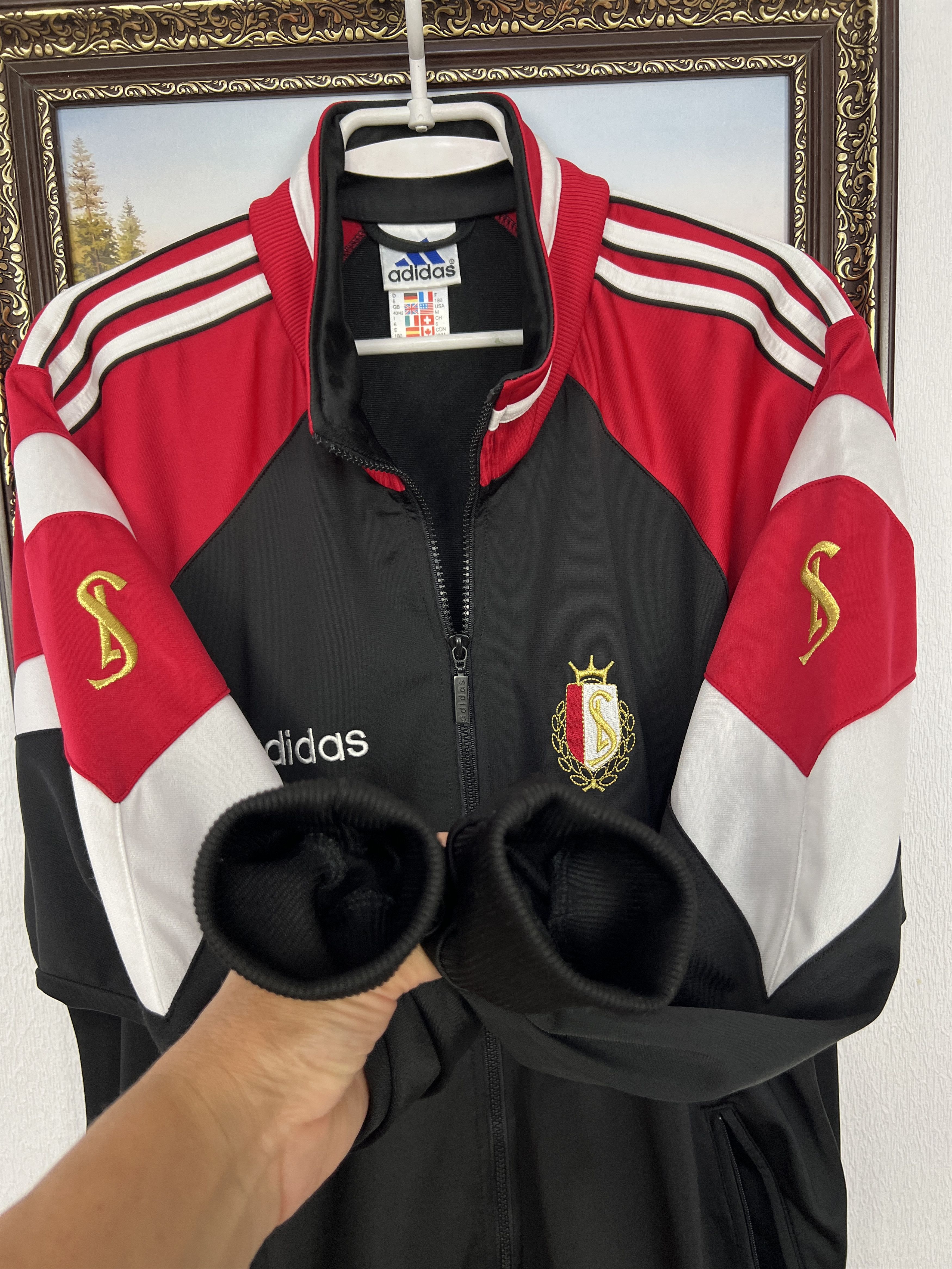 Adidas Vintage 90's Adidas Standard Liege Football Jacket Soccer Size US M / EU 48-50 / 2 - 6 Thumbnail