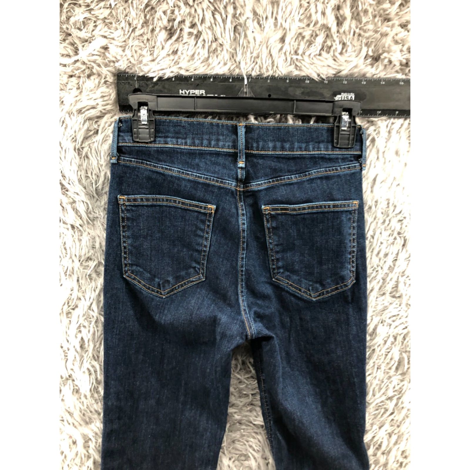 Rag & Bone rag & bone Jeans Skinny Womens Dark Wash Blue 25 Regular Inseam 29 in Cotton Denim Size 42" / US 20 - 6 Thumbnail