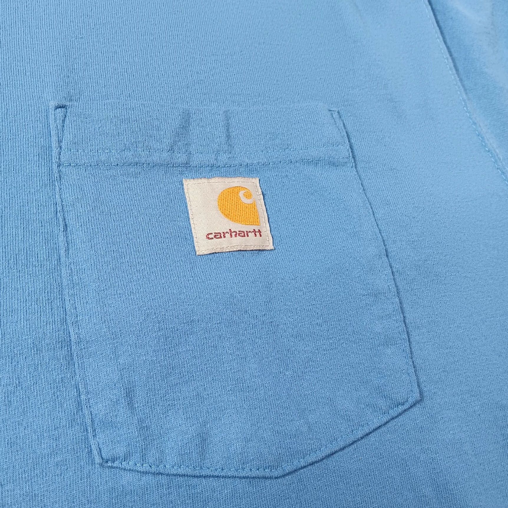 Carhartt CARHARTT Pocket T-Shirt XL Original Fit Logo Classic Workwear Blue Mens Size US XL / EU 56 / 4 - 8 Thumbnail