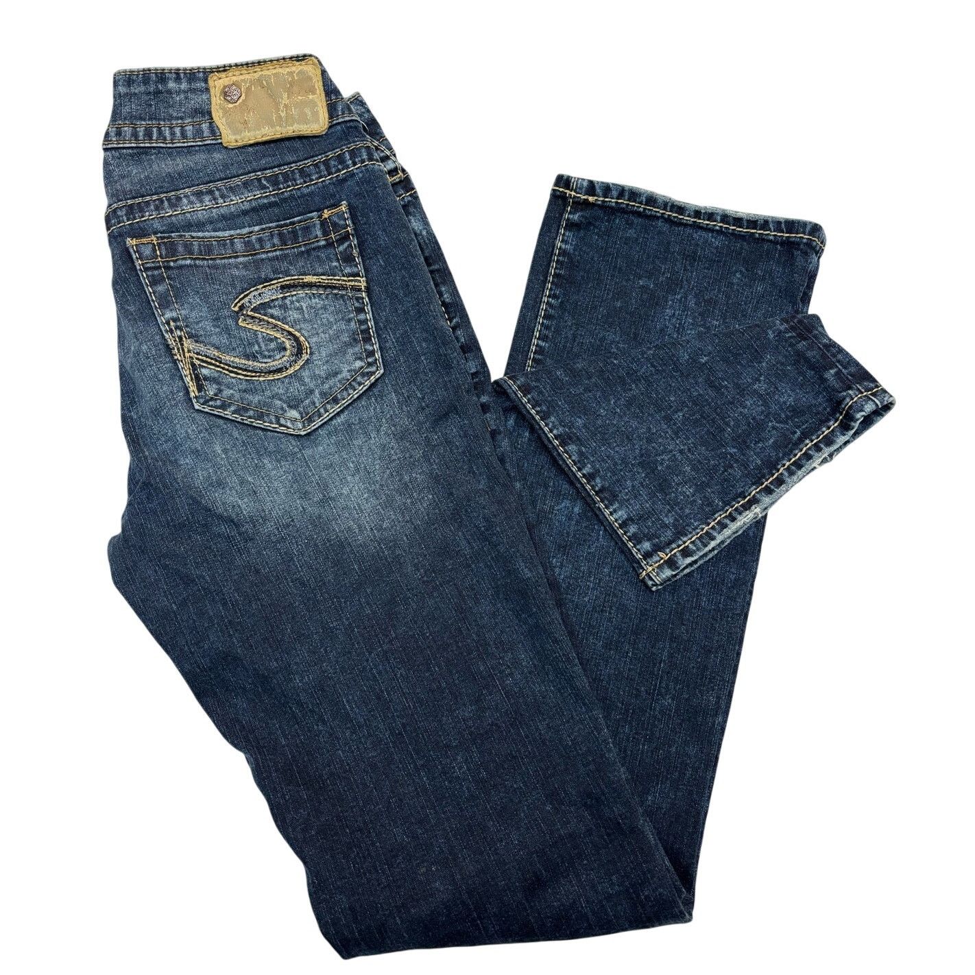 Silver Jeans Co. SILVER JEANS 28 x33 Womens Suki Curvy-Fit Slim Bootcut Jeans Size 28" / US 6 / IT 42 - 1 Thumbnail