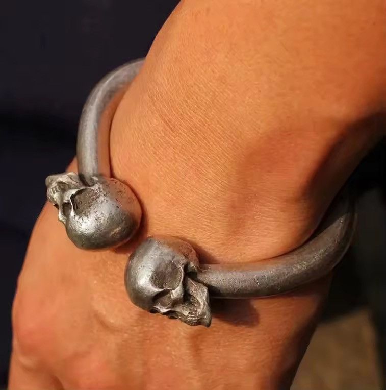 Jewelry Punk Gothic Skeleton Skull Retro Style Bracelet Size ONE SIZE - 1 Thumbnail