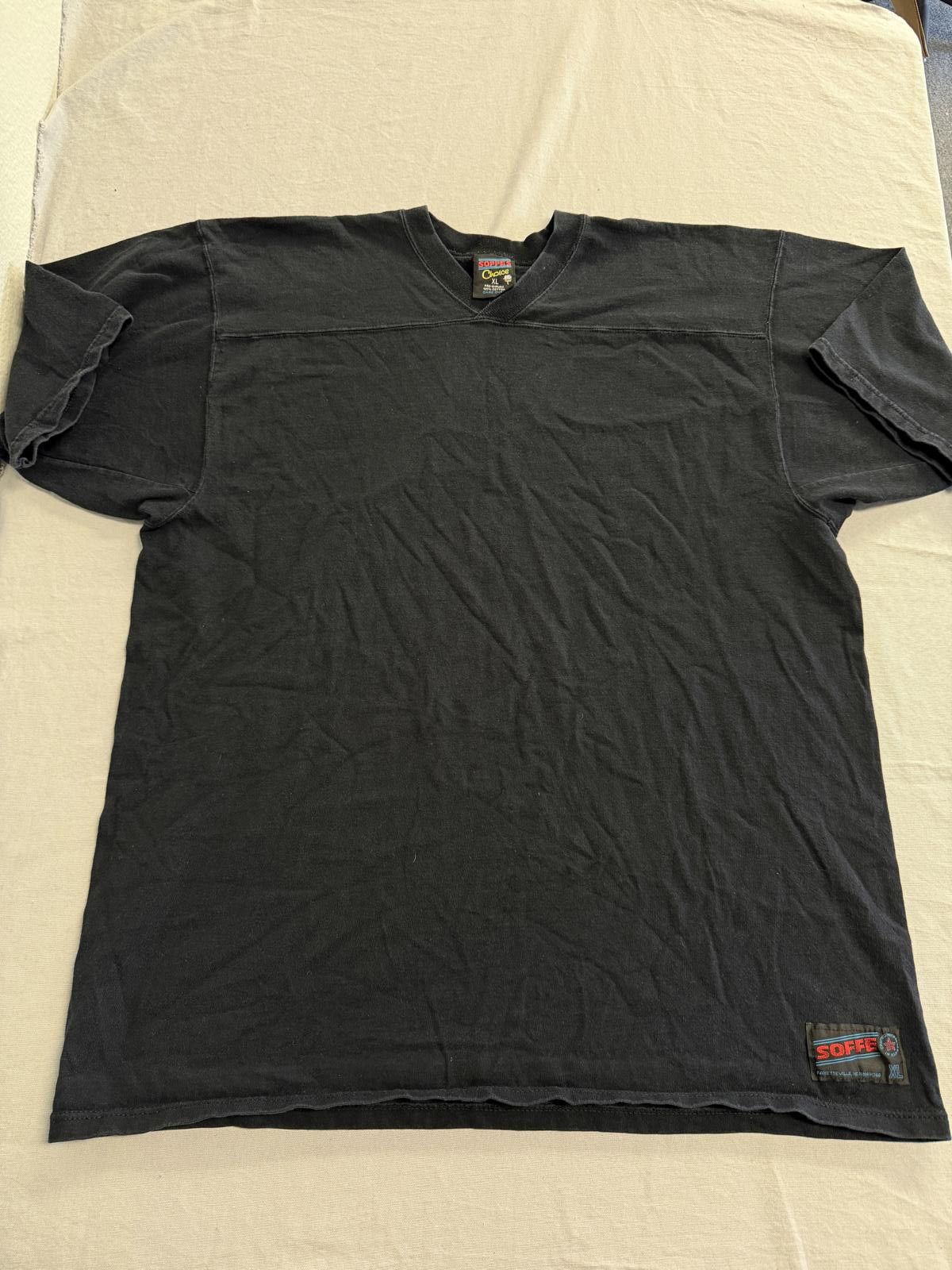 Soffe Faded Soffe's Choice T-shirt Blank Heavy Black Tee USA 90s Size US XL / EU 56 / 4 - 1 Thumbnail