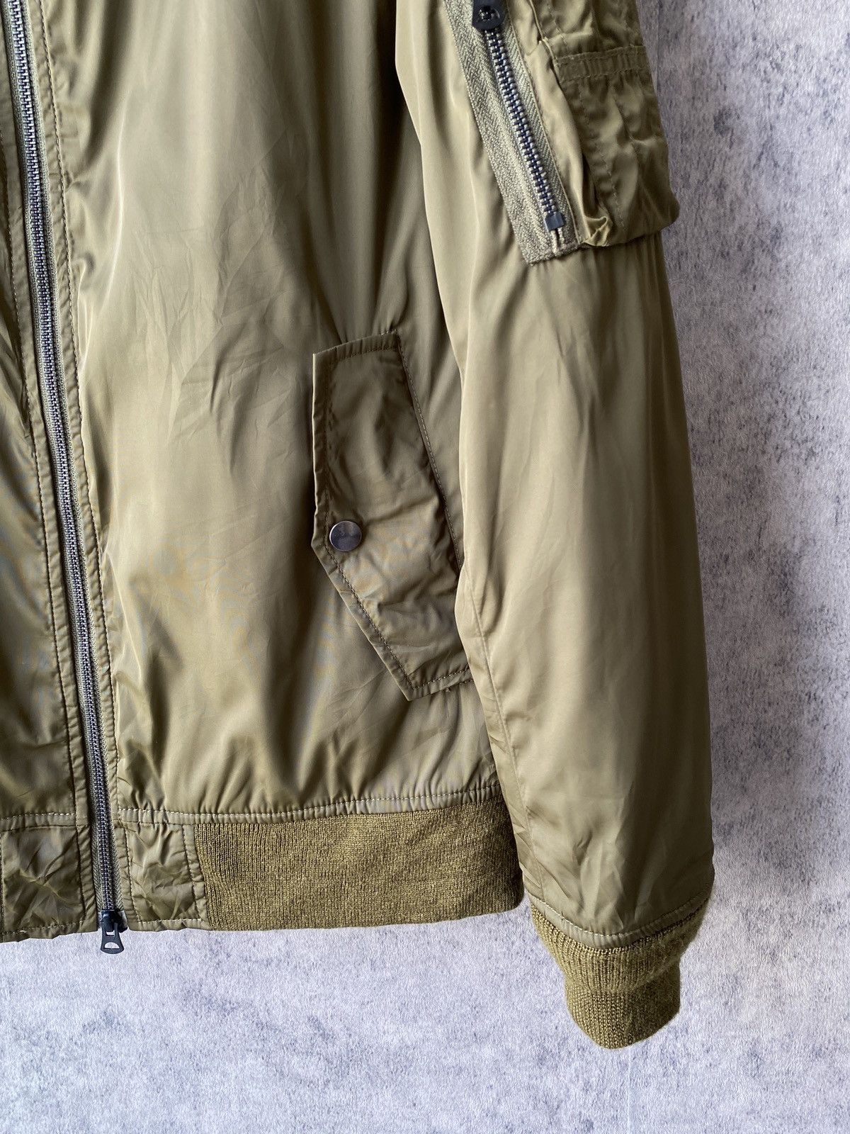 Japanese Brand Beams Heart Japan Olive Green Bomber Jacket Size US M / EU 48-50 / 2 - 6 Thumbnail