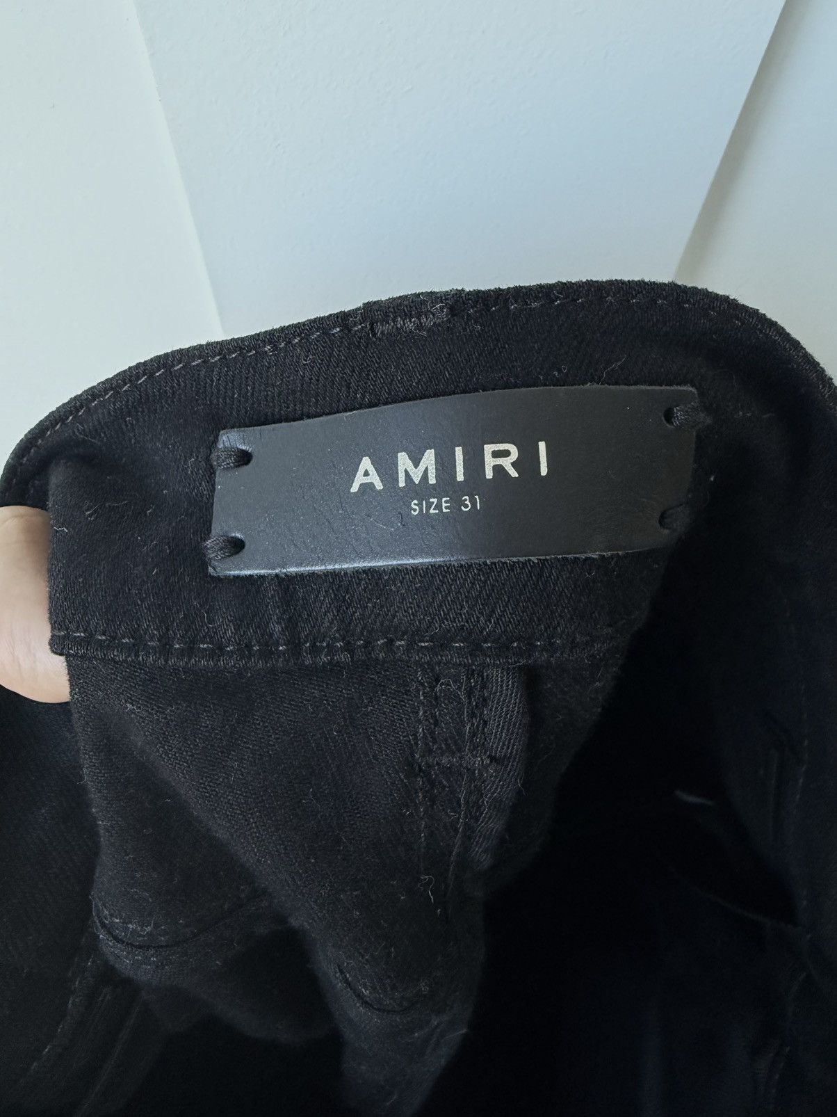 Amiri Unaltered LN Amiri Black Thrasher Jeans Size US 31 - 10 Thumbnail