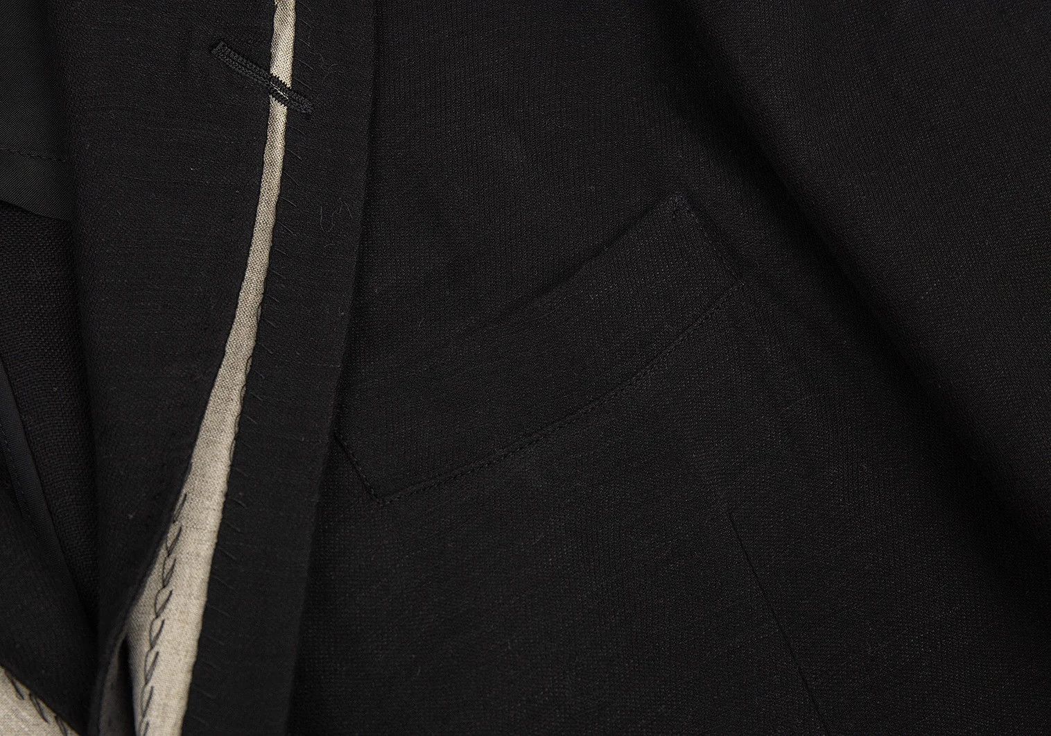 Yohji Yamamoto Yohji Yamamoto Tailored Design Linen Cotton Jacket Size US XL / EU 56 / 4 - 5 Thumbnail