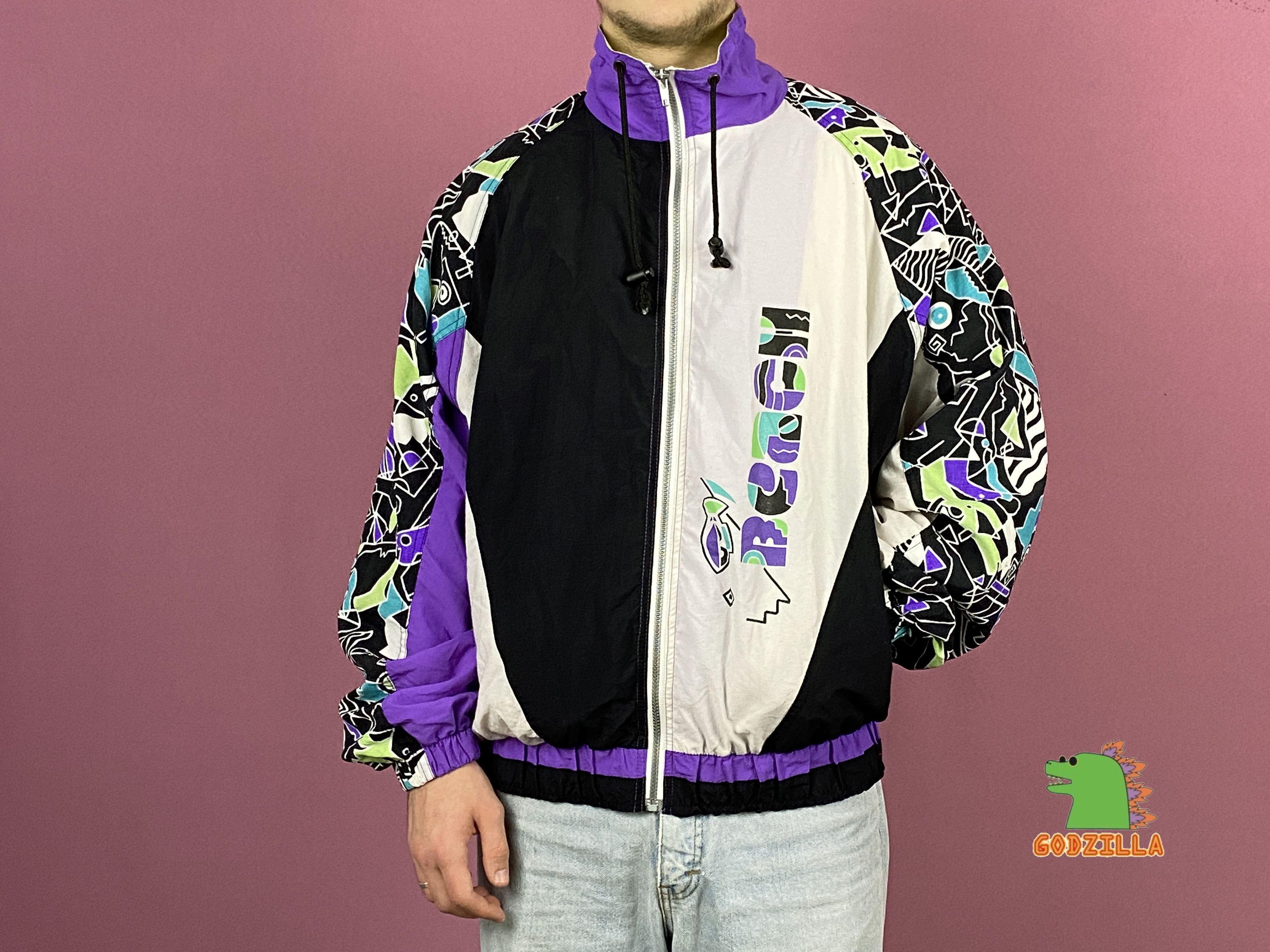 Vintage 90s Vintage Men's Windbreaker Jacket - L Size US L / EU 52-54 / 3 - 4 Thumbnail