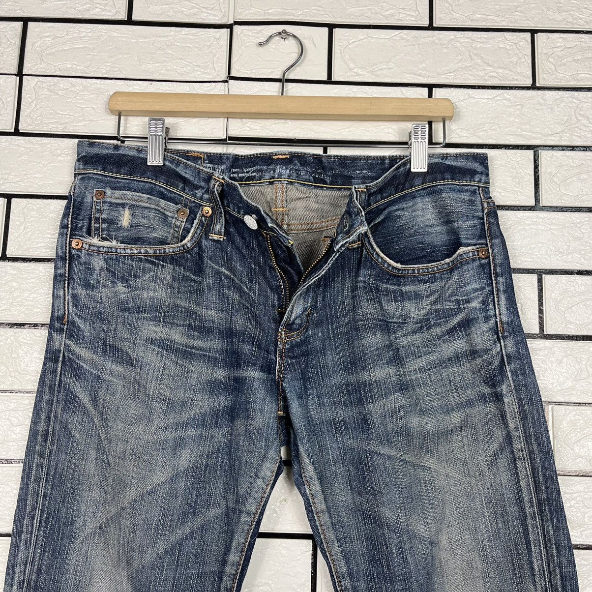 Japanese Brand Vintage Edwin Lot 503 Flare Denim Size 34" / US 12 / IT 48 - 17 Thumbnail