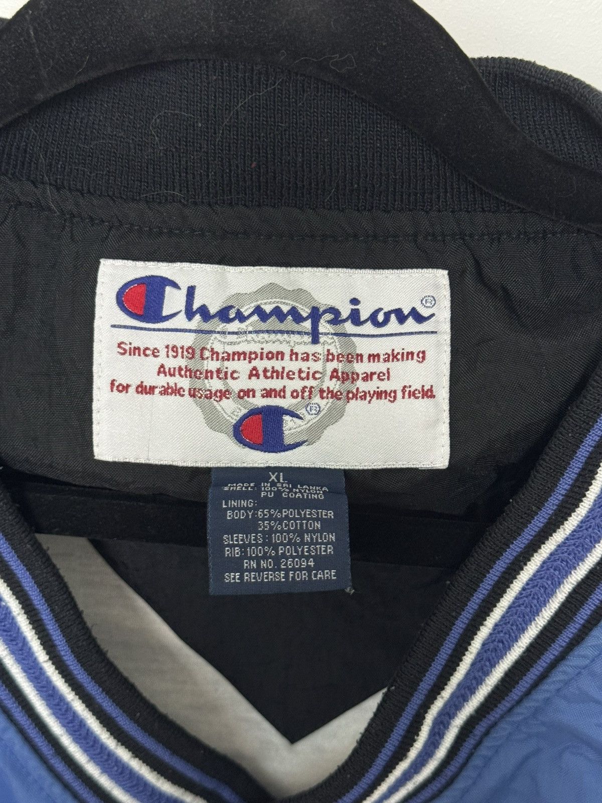 Champion Champion vintage blue windbreaker Size US XL / EU 56 / 4 - 3 Thumbnail