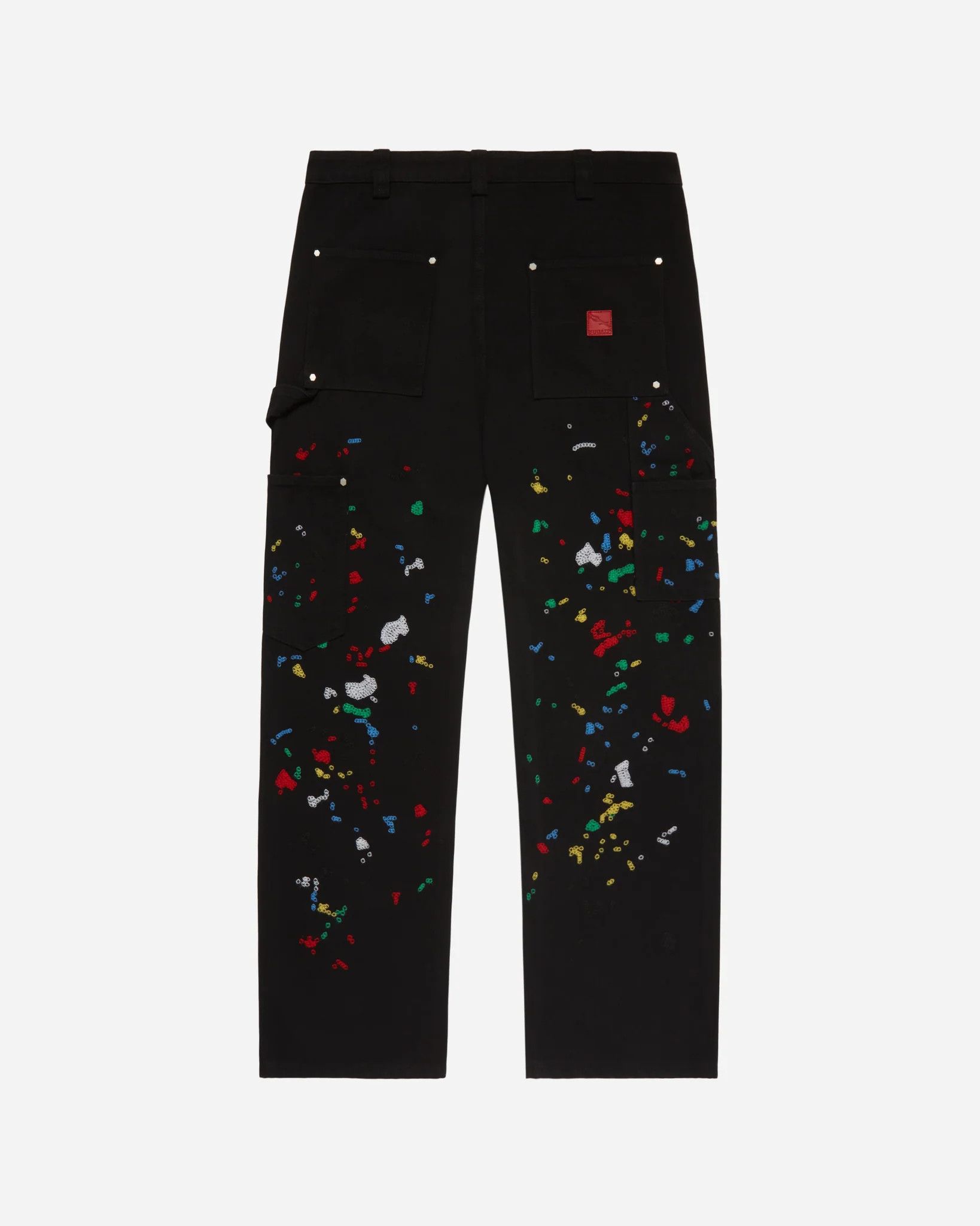 Fugazi Fugazi Chain Splatter Carpenter Pant Black Size US 32 / EU 48 - 2 Thumbnail