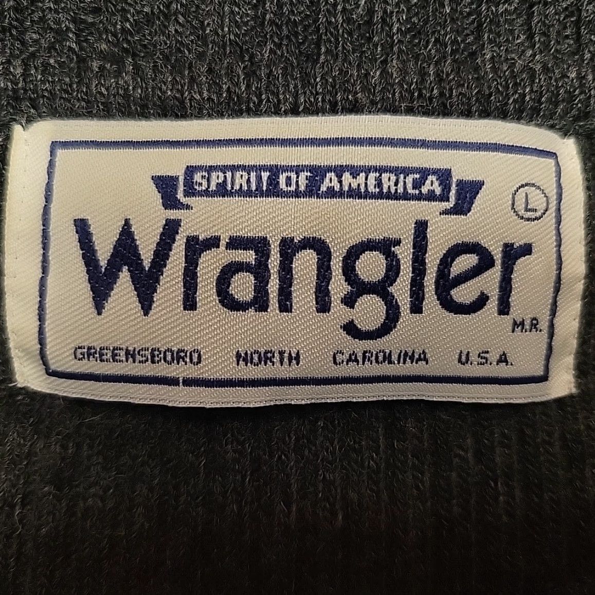 Wrangler VINTAGE Wrangler Sweater Mens L Gray Yellow Zip Front Knit Retro 70s Mod Size US L / EU 52-54 / 3 - 5 Thumbnail