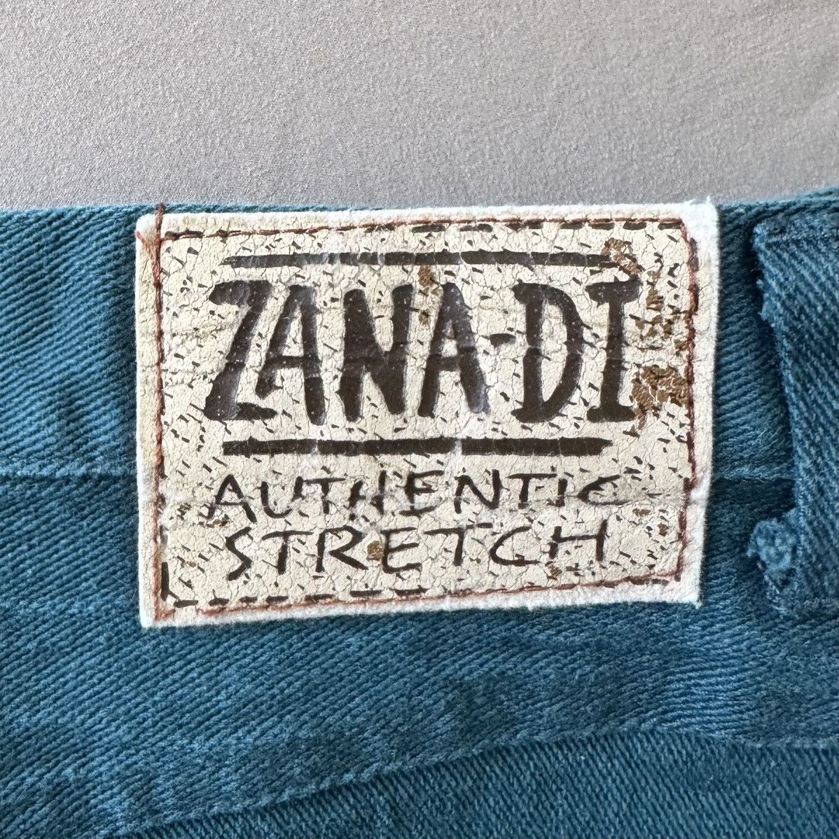 Other Vintage 80s Zana-Di Slim Teal Jeans Size 40" / US 18 - 6 Thumbnail