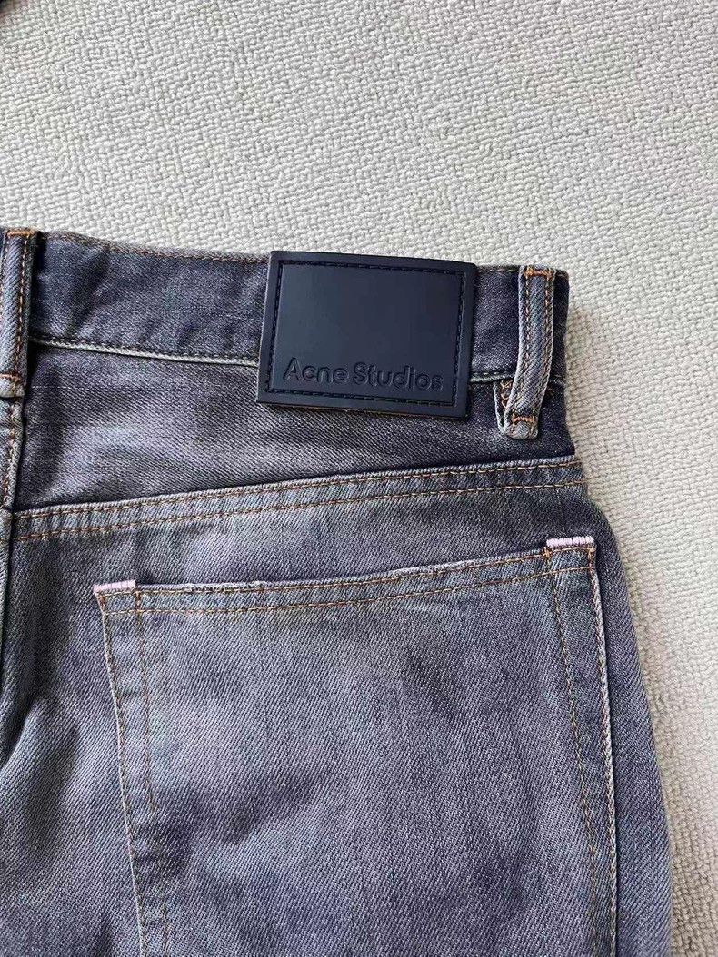Acne Studios Acne Studios Washed low-waisted wide-leg design jeans Size US 26 / EU 42 - 3 Thumbnail