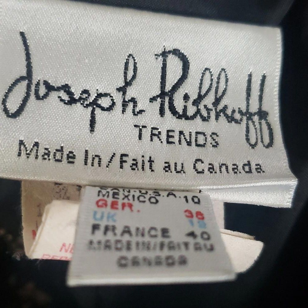 Designer CT1935 Joseph Ribkoff Black Zip Front Jacket 10 Size L / US 10 / IT 46 - 5 Thumbnail