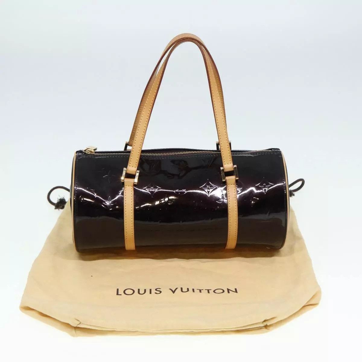 Louis Vuitton LOUIS VUITTON Monogram Vernis Bedford Hand Bag Amarante Size ONE SIZE - 2 Thumbnail
