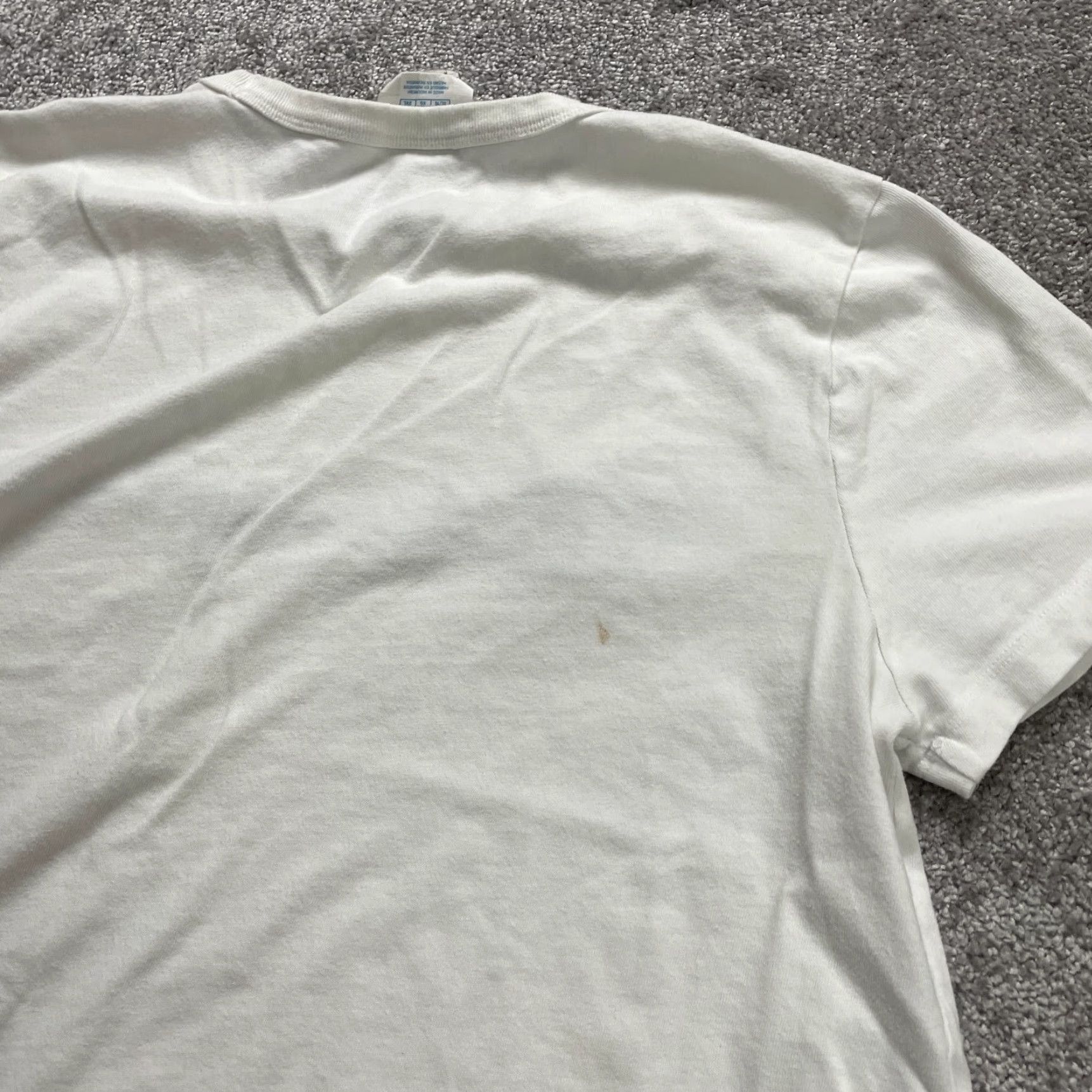 Champion Champion Graphic T-Shirt Women XL White Crew Neck Short Sleeve Cotton Casual Top - Regular Fit, 100% Cotton, Basic Tee, 90s? (No, avoid adding decade) Size XL / US 12-14 / IT 48-50 - 6 Thumbnail