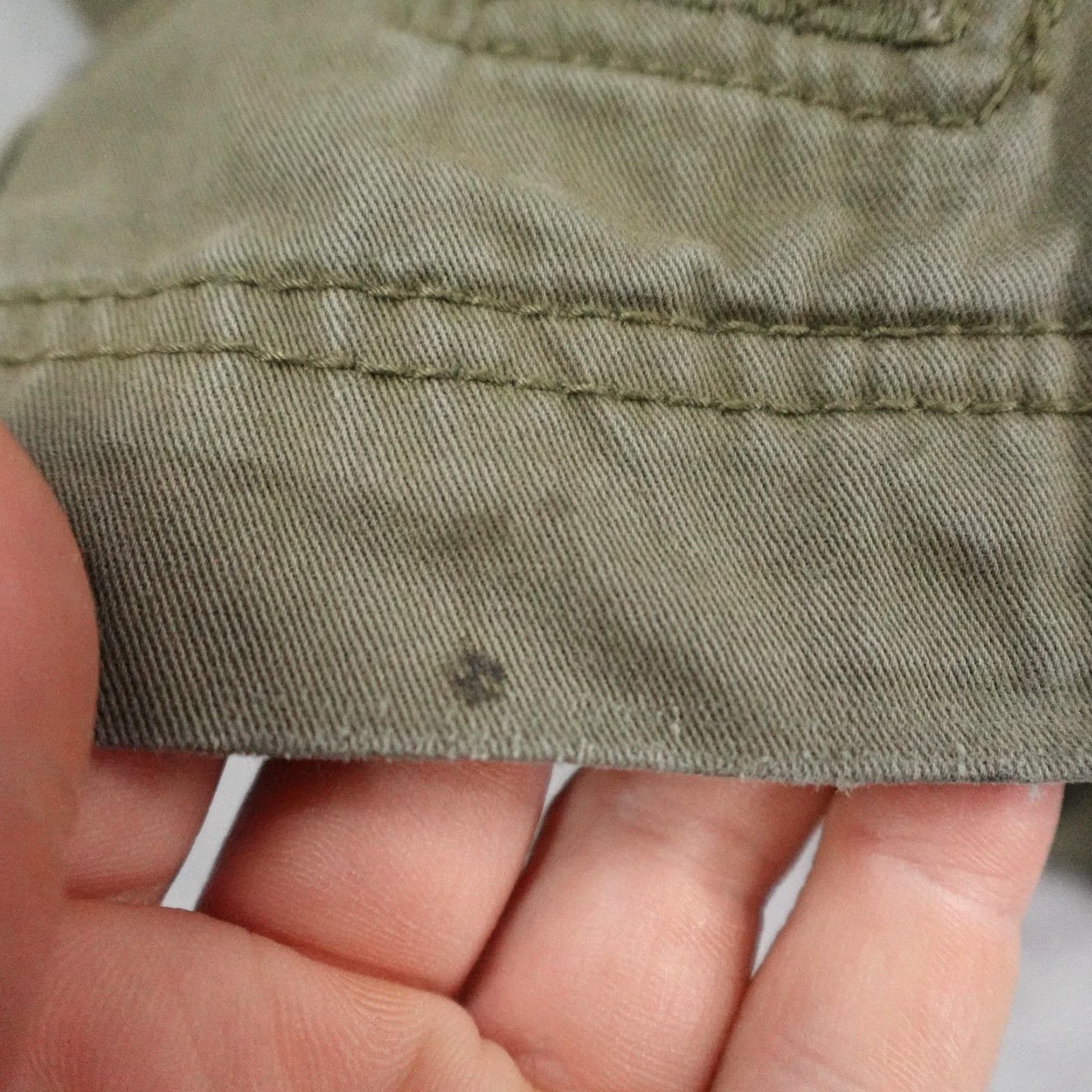Vintage Roebuck Jacket Mens Large Green Military Field Coat Full Zip Button Up Utility Size US L / EU 52-54 / 3 - 6 Thumbnail