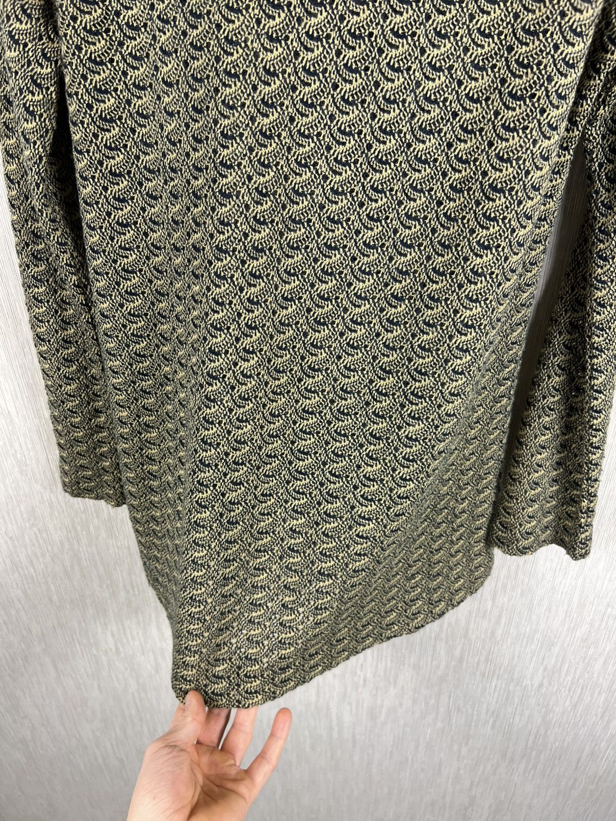 Missoni Vintage 90s Missoni Sport wool knit button up shirt pattern Size M / US 6-8 / IT 42-44 - 18 Thumbnail