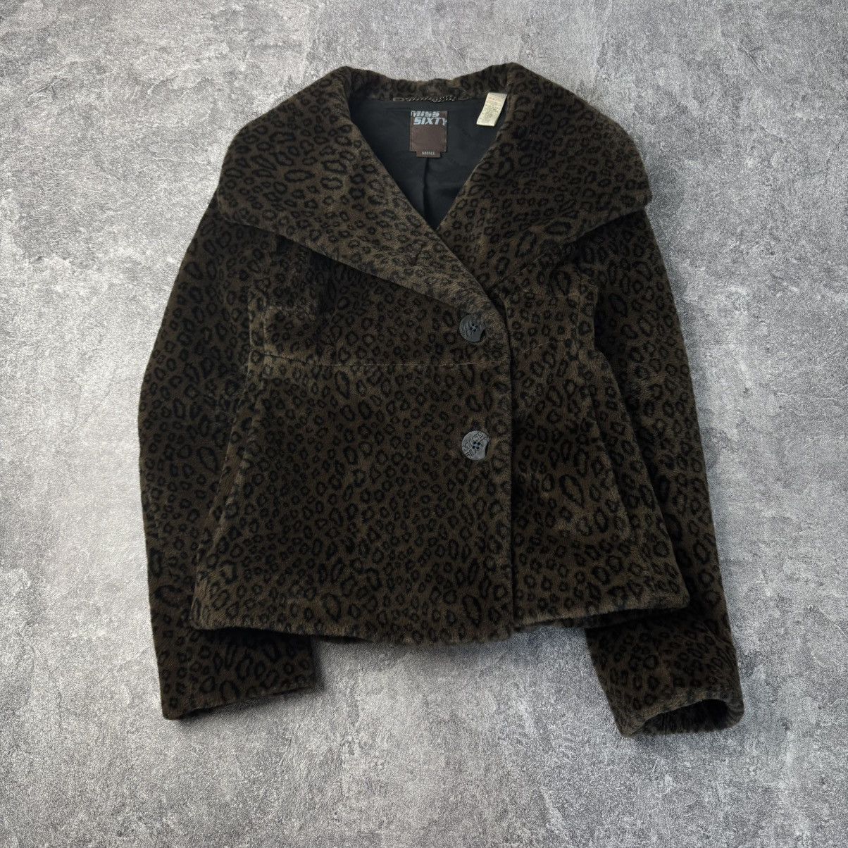 Miss Sixty Miss Sixty Vintage Y2K Leopard Print Faux Fur Jacket Size S / US 4 / IT 40 - 1 Thumbnail