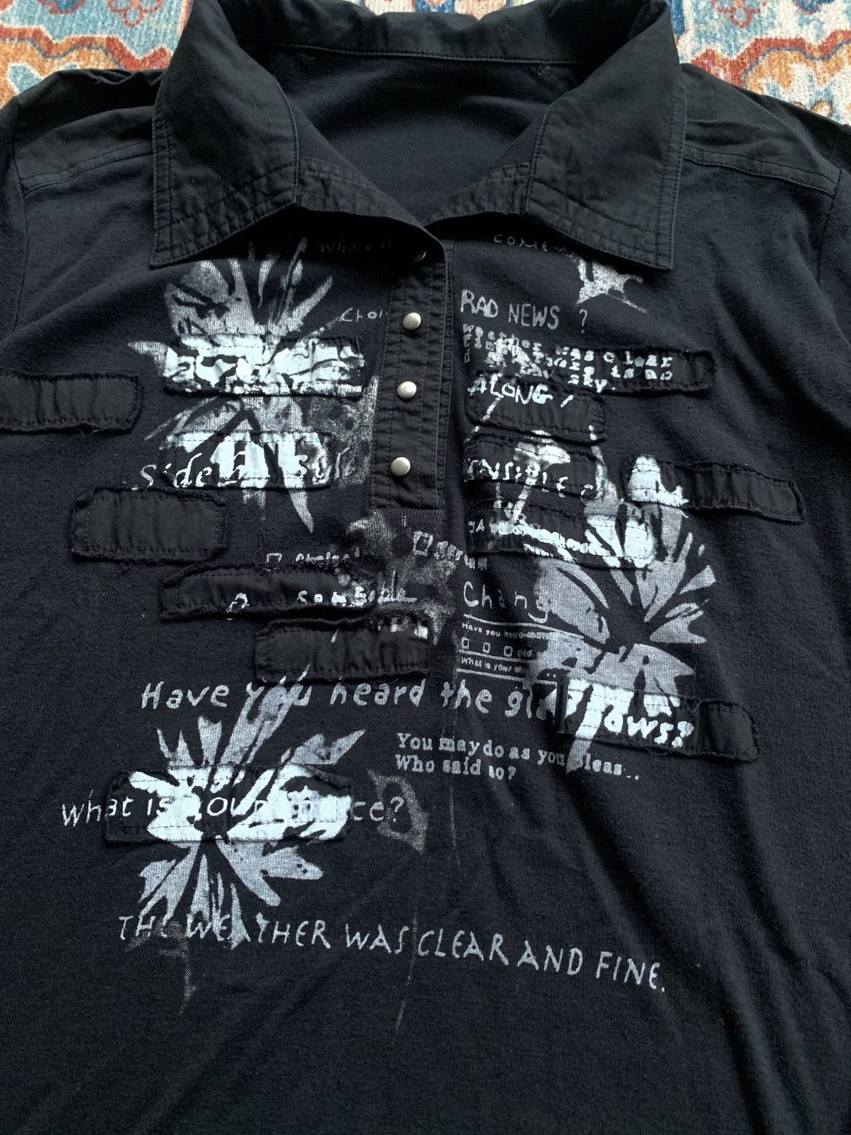 If Six Was Nine Vkei japanese archive poem gothic long sleeve Size US M / EU 48-50 / 2 - 2 Thumbnail