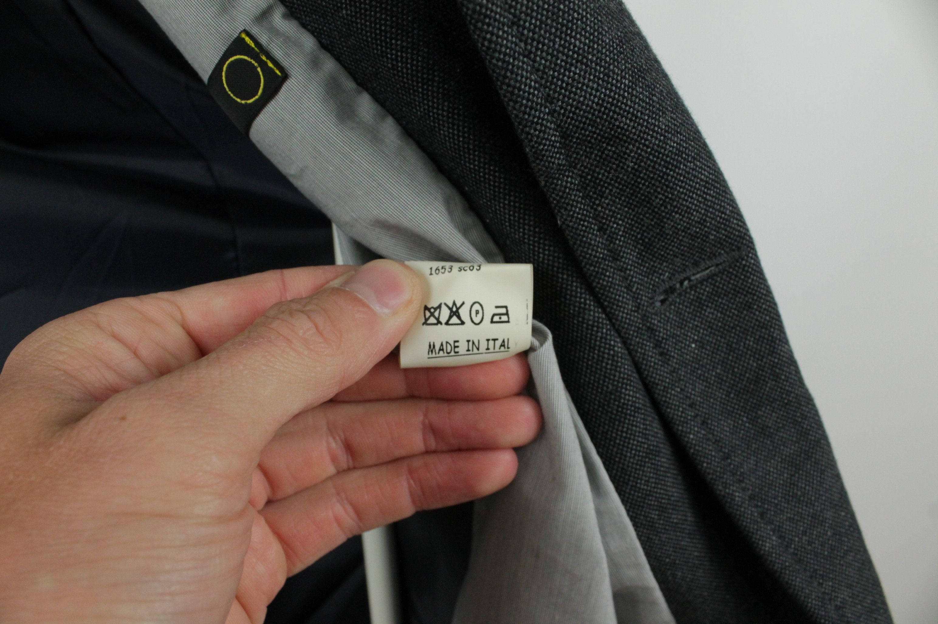 Officina36 Officina36 Gray Cotton Slim Fit Blazer Jacket Size US L / EU 52-54 / 3 - 11 Thumbnail