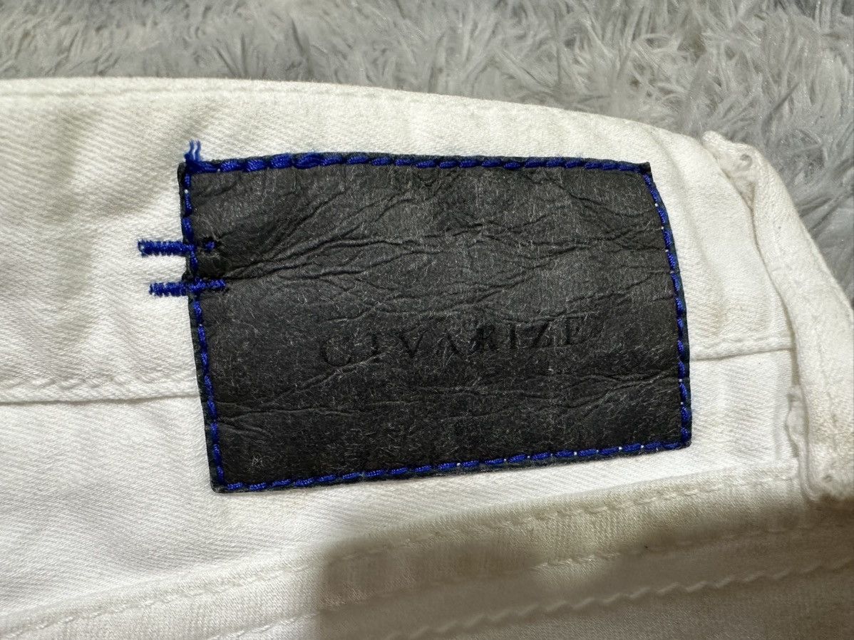 CIVARIZE 🔥Y2K Archived Civarize Clawmark Skinny White Denim Size US 30 / EU 46 - 9 Thumbnail