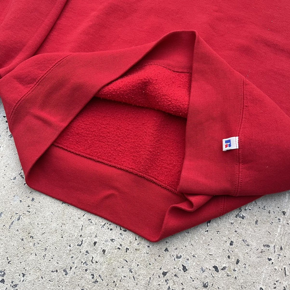 Russell Athletic Vintage 90s RUSSEL MADE IN USA Red Blank Crewneck Sweatshirt Size US L / EU 52-54 / 3 - 5 Thumbnail