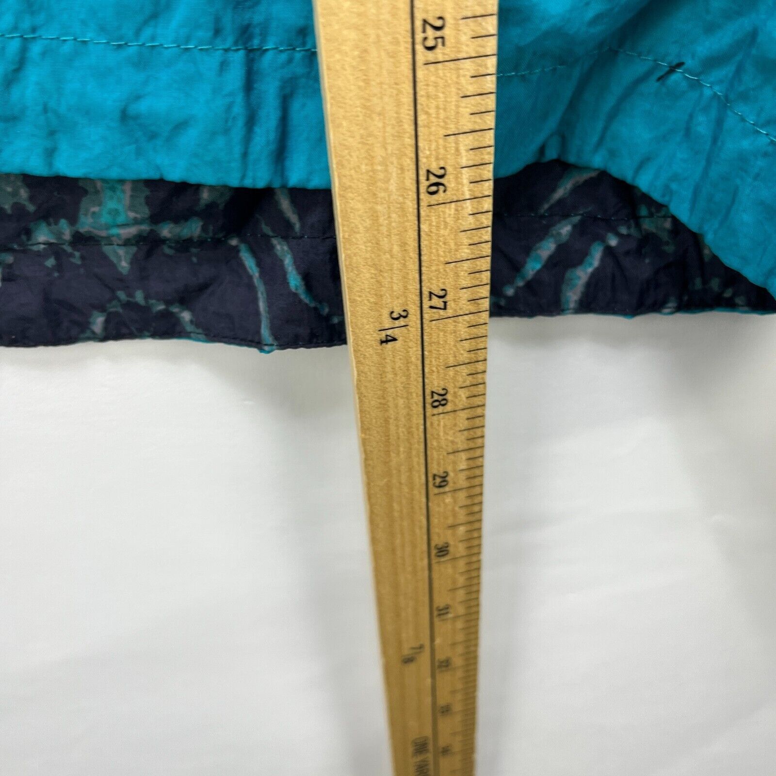 Nike × Vintage Vintage 90s Nike Tonal Swoosh Jacket Womens Med Teal Anorak Size M / US 6-8 / IT 42-44 - 8 Thumbnail