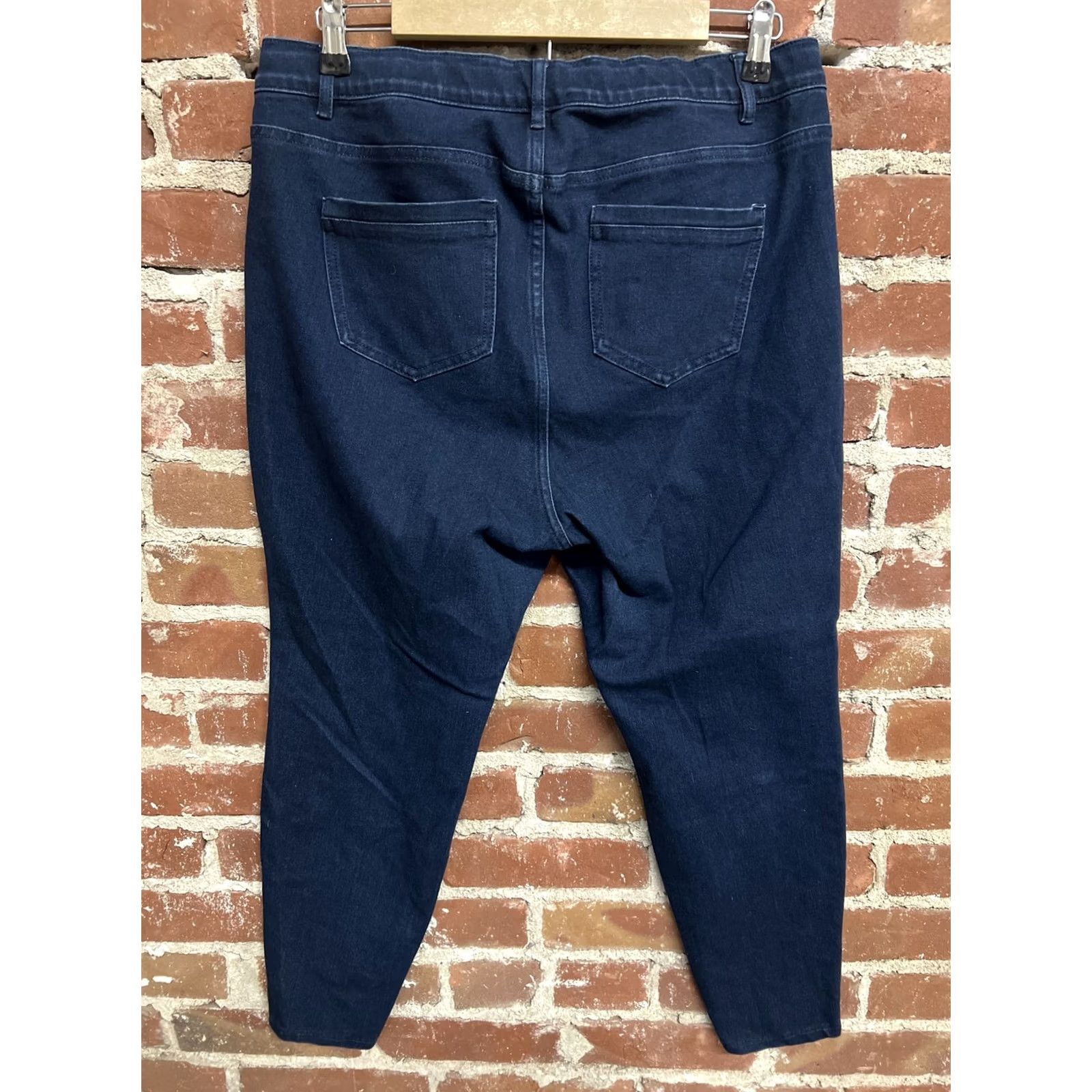 J. Jill VINTAGE J.Jill Soft Ultra Stretch Mid Rise Denim Dark Blue Jeans Women’s Sz 16P Size 38" / US 16 / IT 52 - 3 Thumbnail