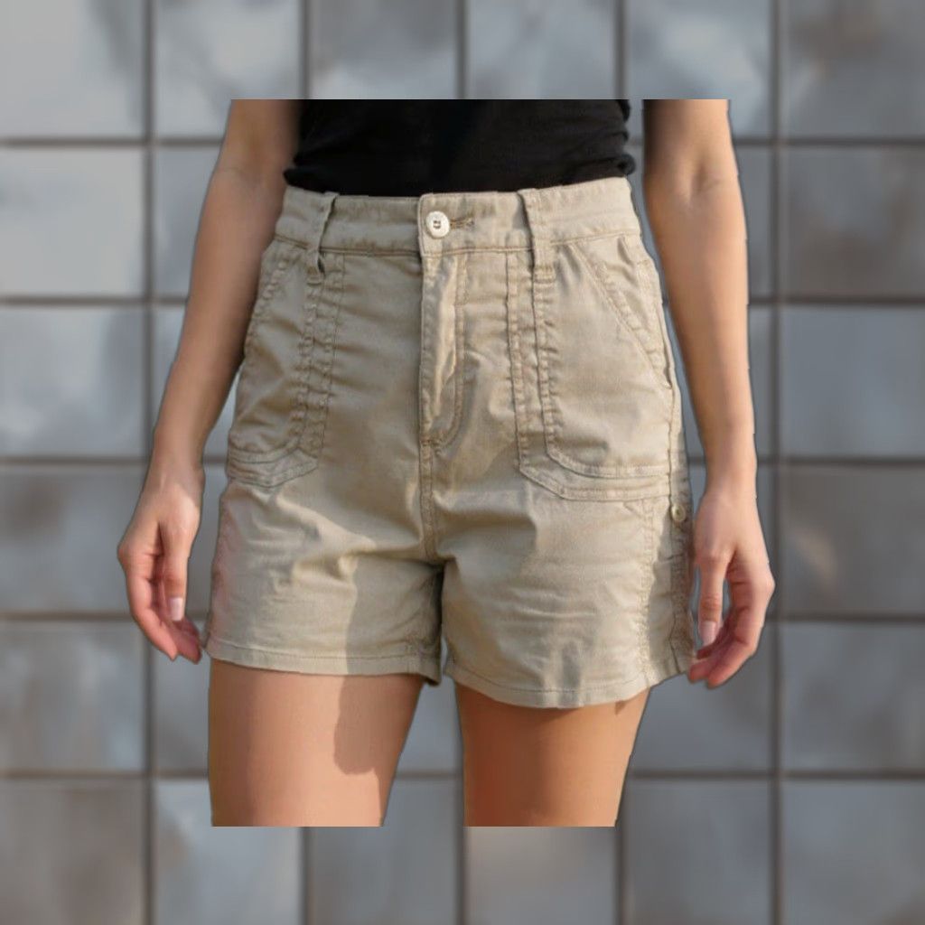 Vintage VINTAGE Level 99 Shorts Womens 32 Green Linen Coastal Boho Beach Outdoors Camp summer Size 24" / US 00 / IT 34 - 1 Thumbnail