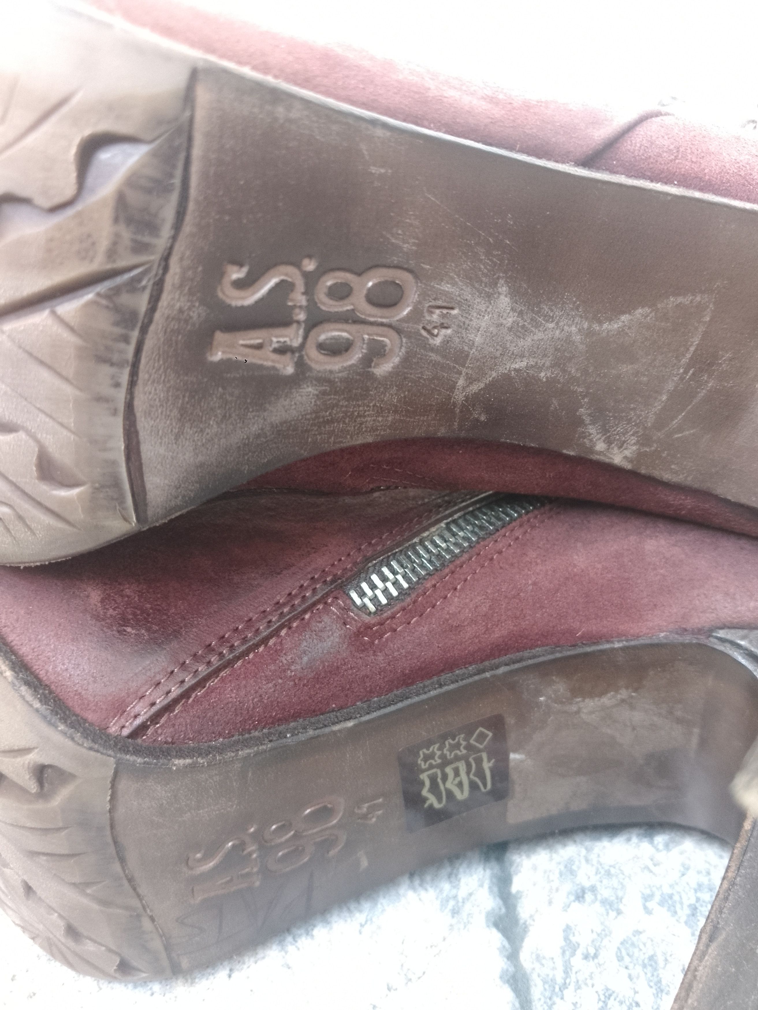 A.S.98 AS 98 Burgundy heel boots Size US 11 / IT 41 - 12 Thumbnail