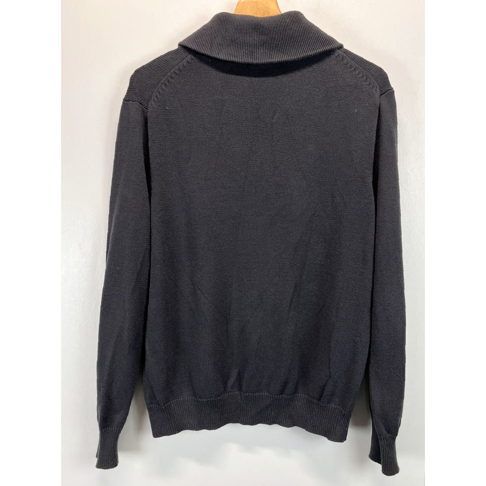 J.Crew J.CREW Shawl Collar Sweater Mens L Gray Knit Pullover Button Toggle Casual Business Fall Winter Spring Size US L / EU 52-54 / 3 - 2 Thumbnail