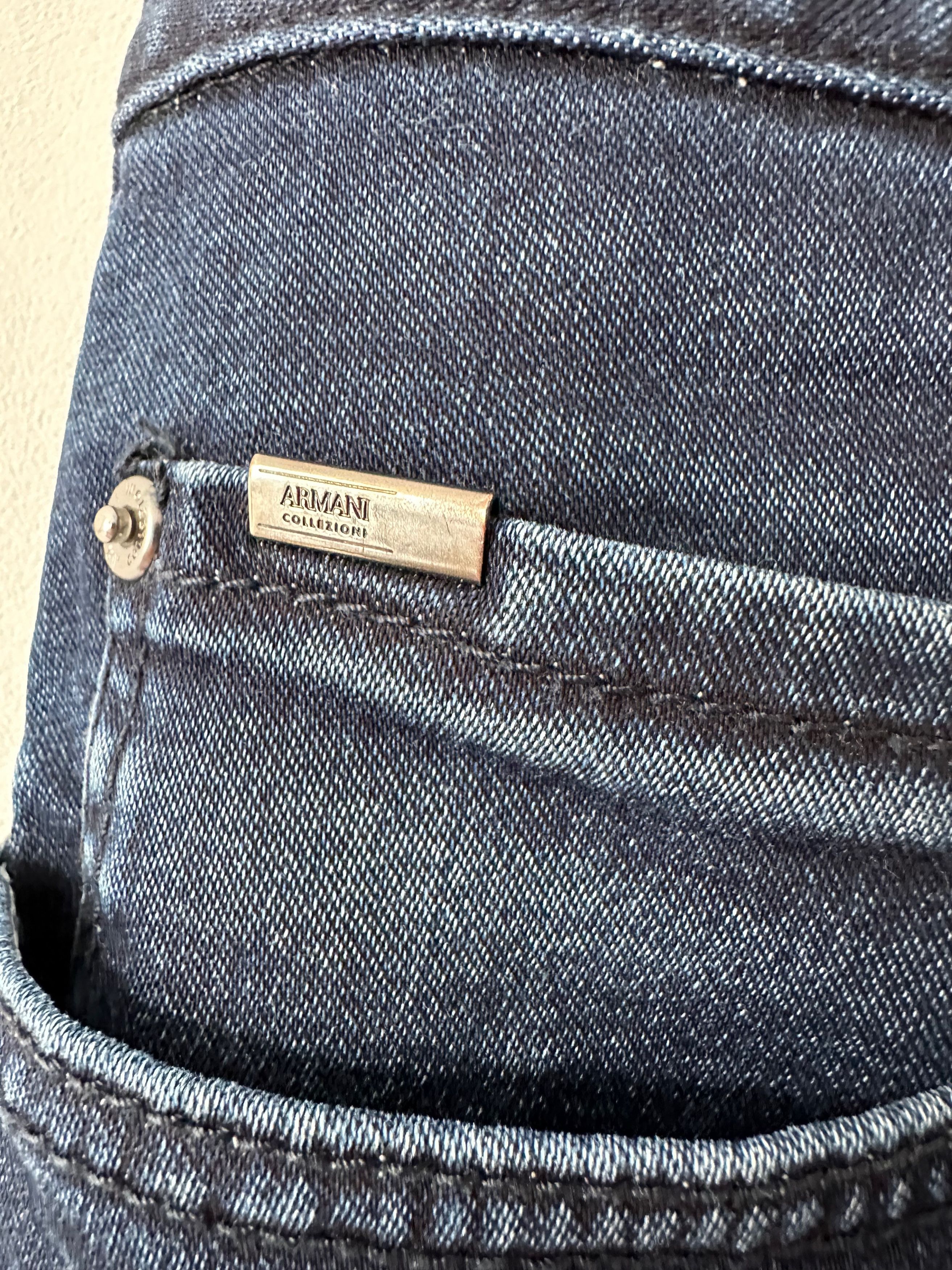 Armani Collezioni Armani Collezioni Indaco J15 Stretch denim pants indigo blue Size US 36 / EU 52 - 8 Thumbnail